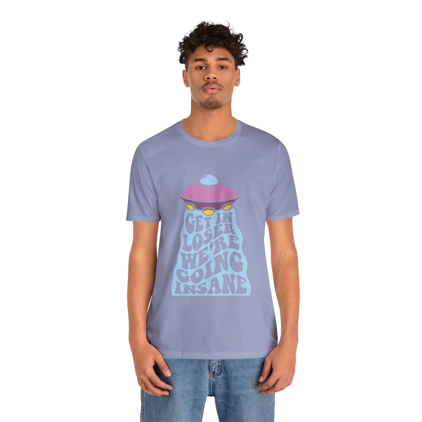 T-shirt à manches courtes unisexe en jersey « Get In Loser »