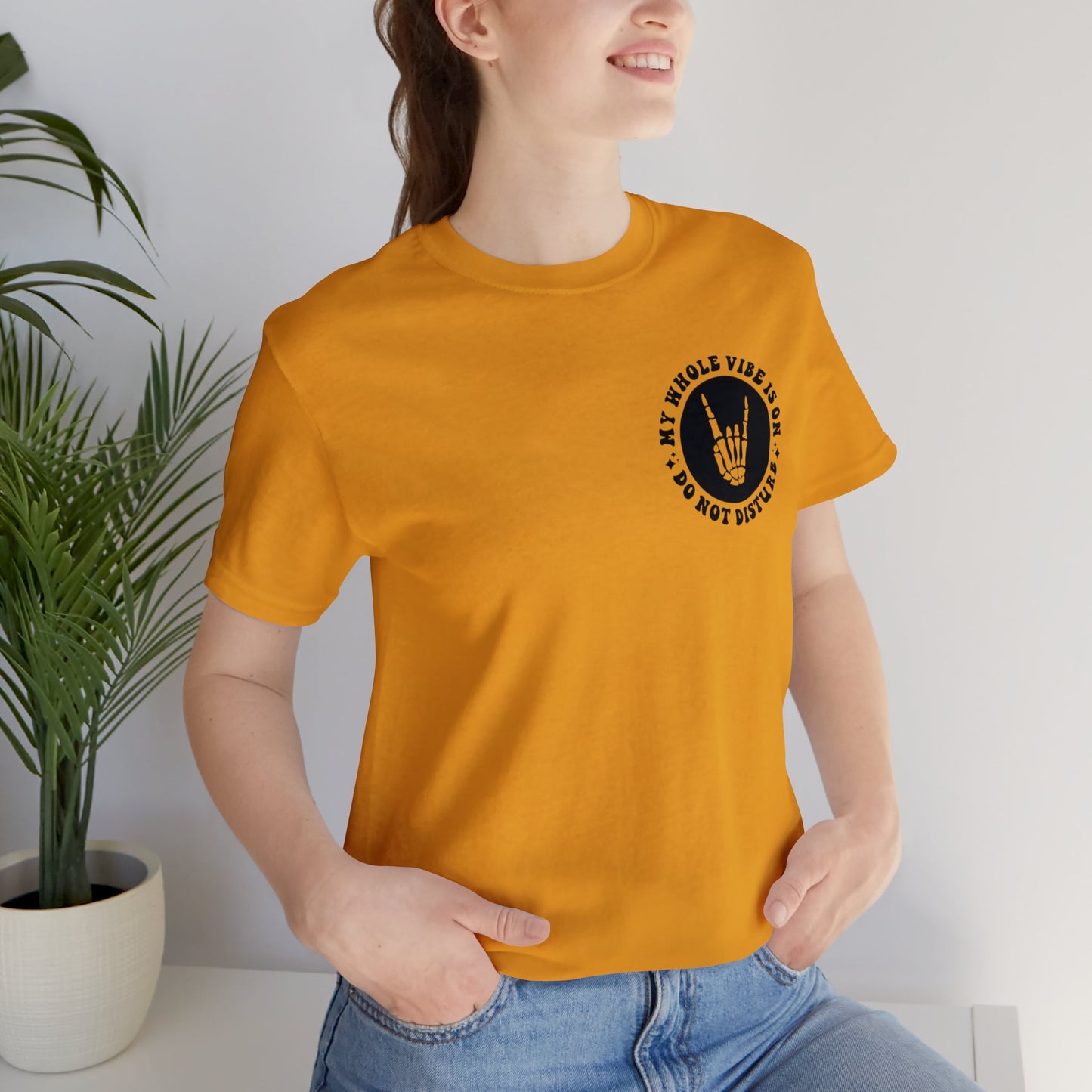 T-shirt à manches courtes unisexe en jersey « Ne pas déranger »