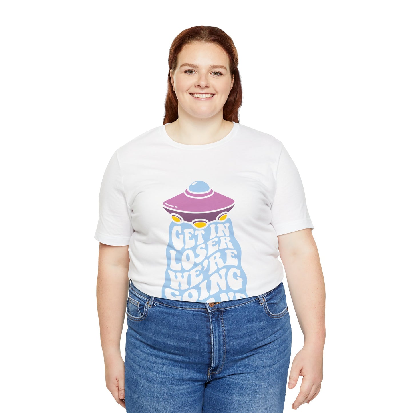 T-shirt à manches courtes unisexe en jersey « Get In Loser »