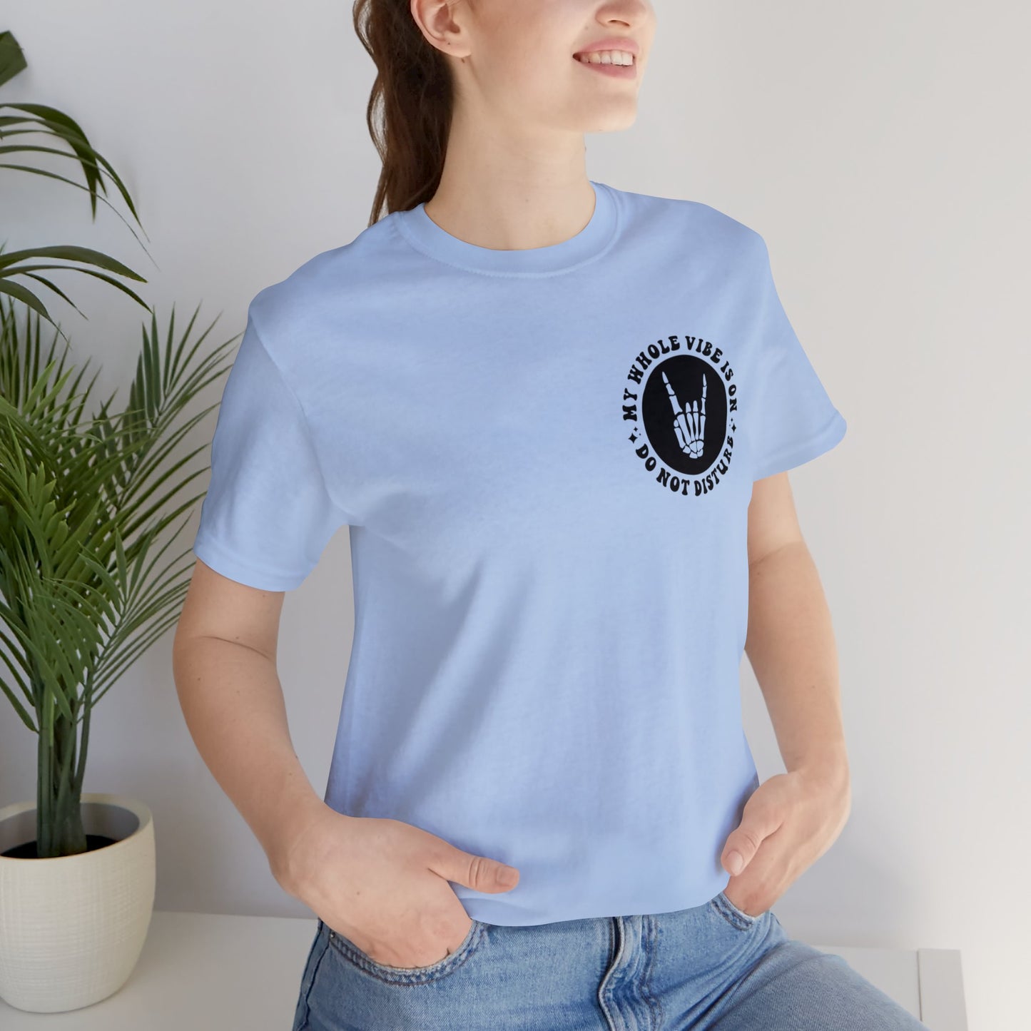T-shirt à manches courtes unisexe en jersey « Ne pas déranger »