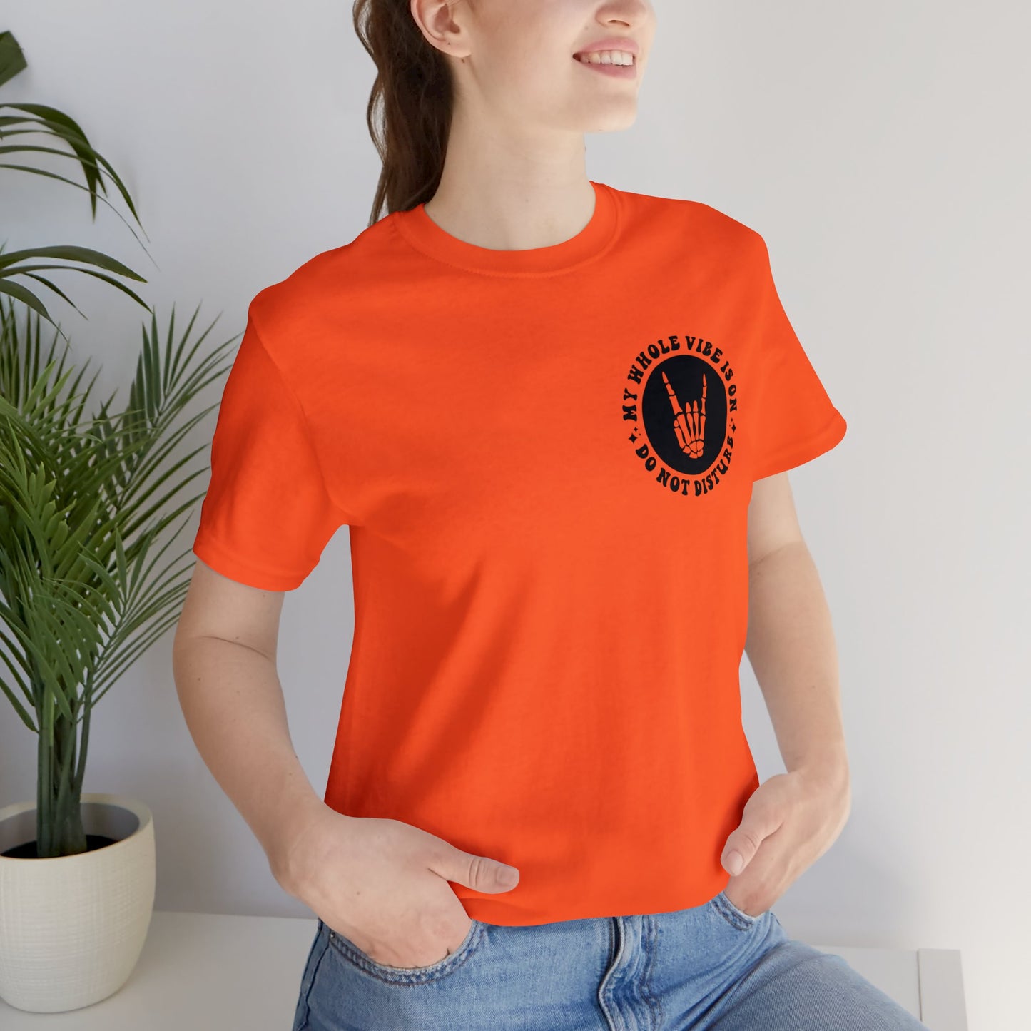 T-shirt à manches courtes unisexe en jersey « Ne pas déranger »