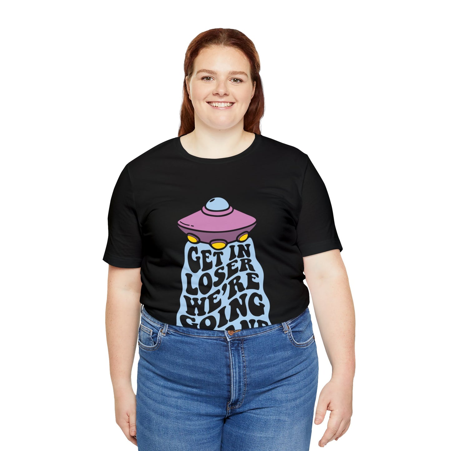 T-shirt à manches courtes unisexe en jersey « Get In Loser »