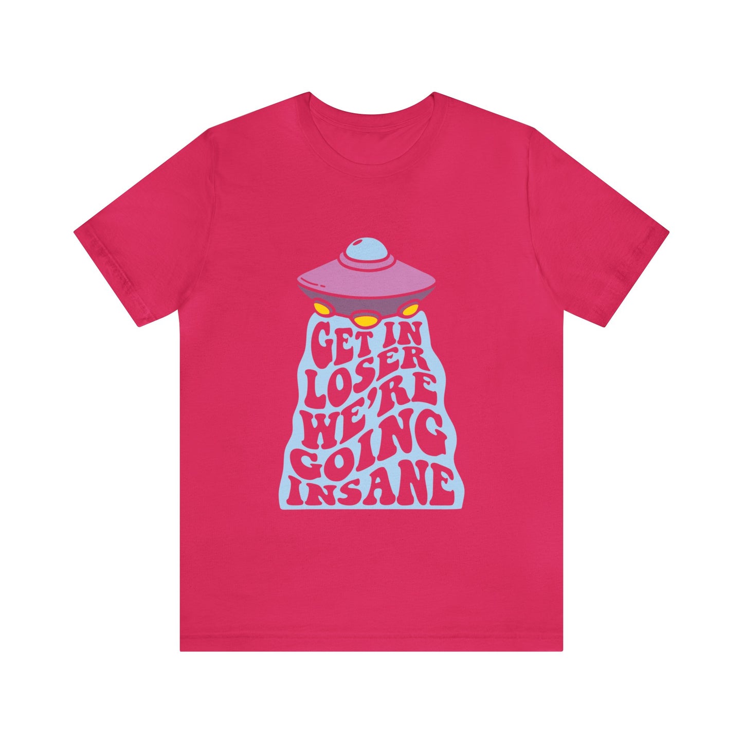 T-shirt à manches courtes unisexe en jersey « Get In Loser »