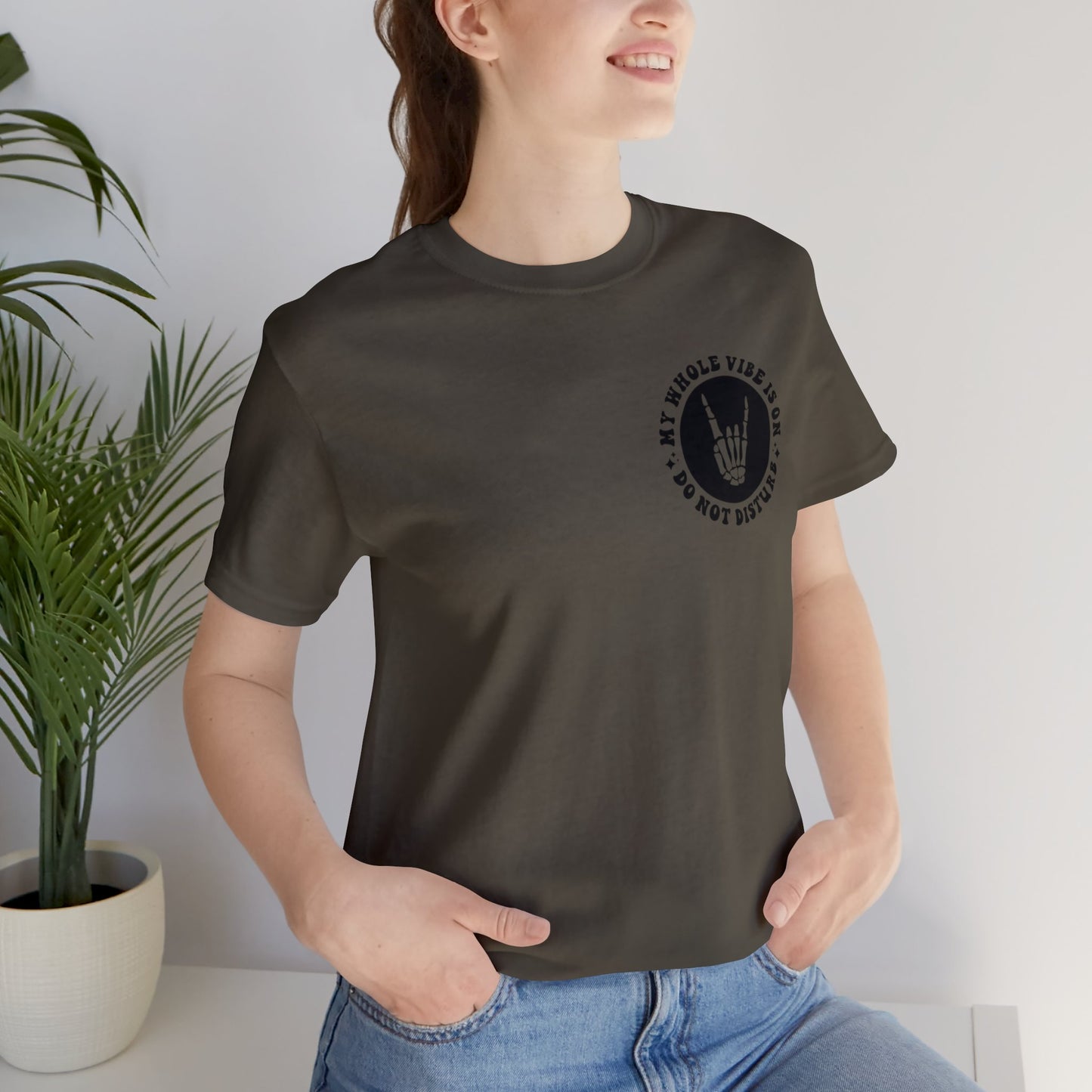 T-shirt à manches courtes unisexe en jersey « Ne pas déranger »