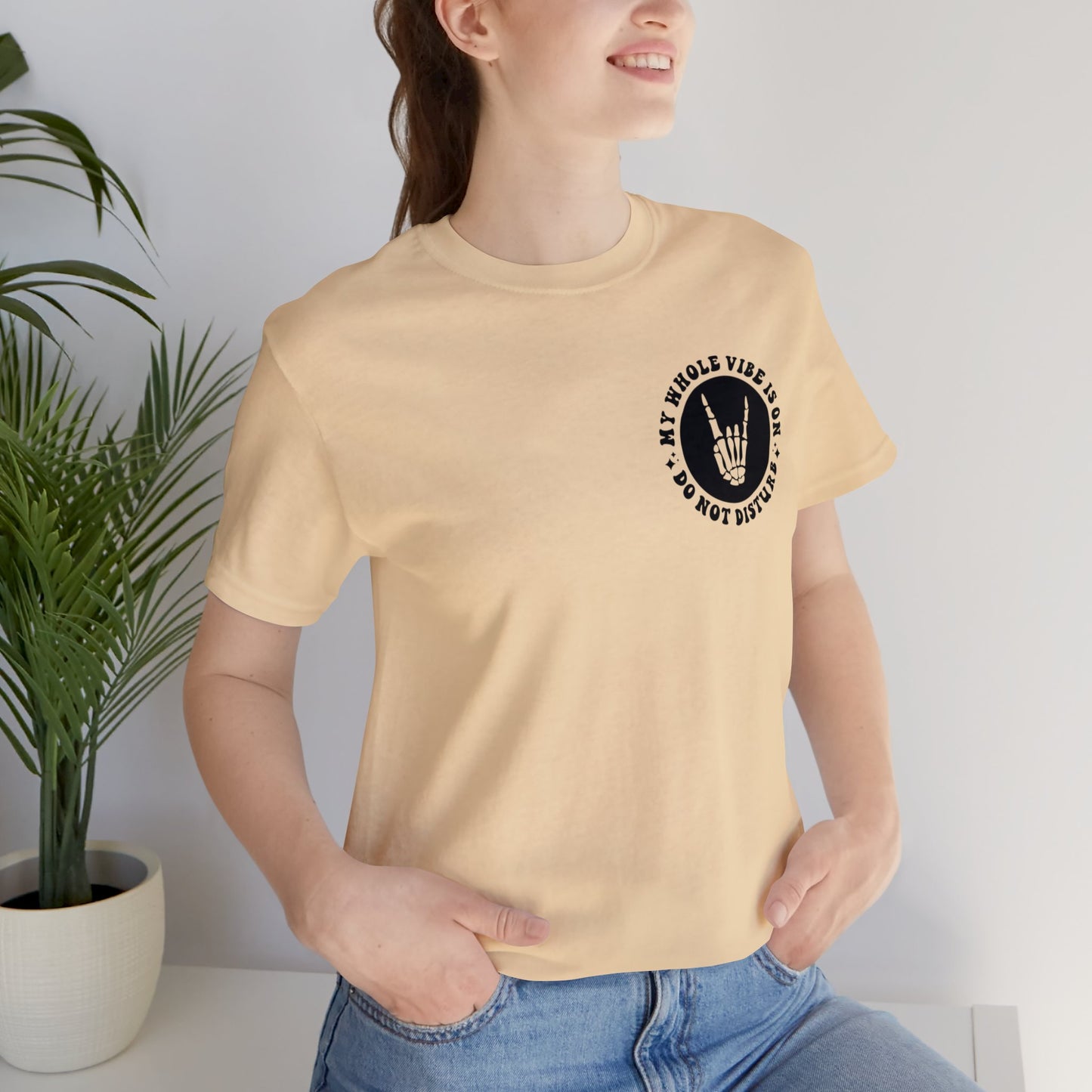 T-shirt à manches courtes unisexe en jersey « Ne pas déranger »