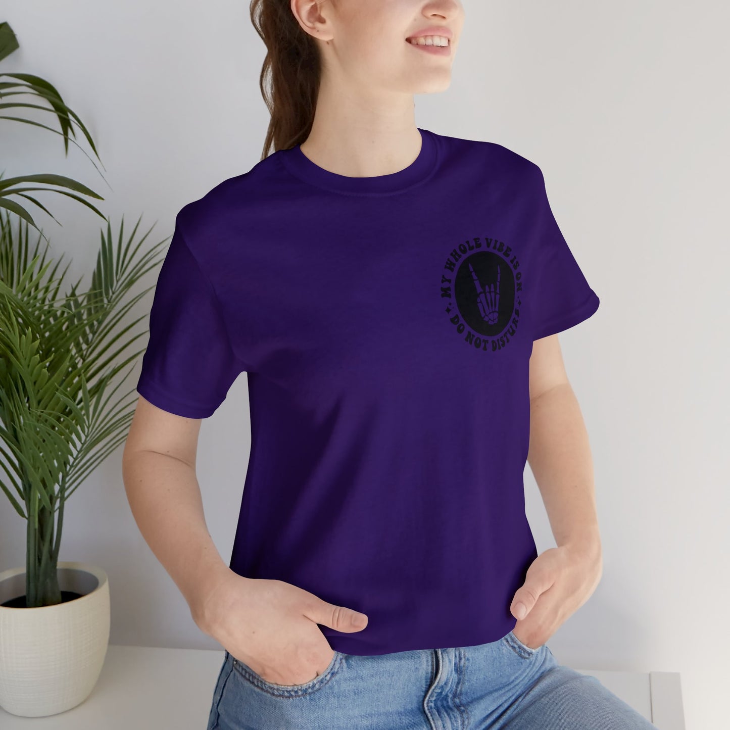 T-shirt à manches courtes unisexe en jersey « Ne pas déranger »