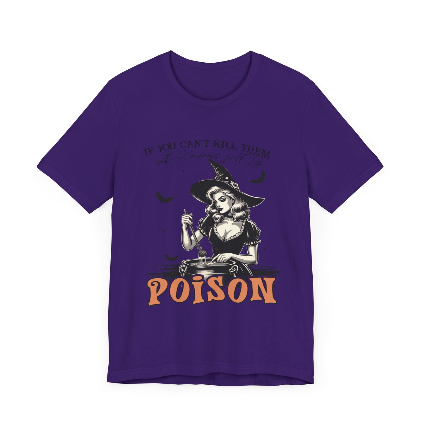 T-shirt de sorcière drôle « Tuez-les avec gentillesse »