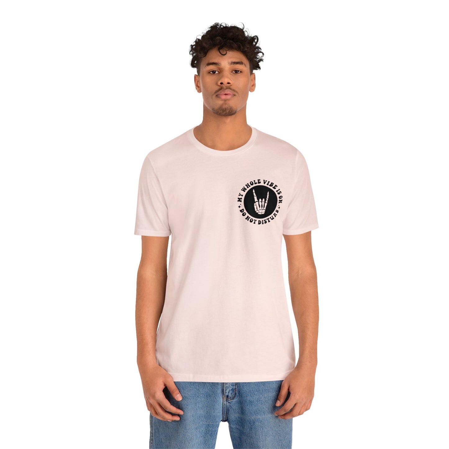 T-shirt à manches courtes unisexe en jersey « Ne pas déranger »