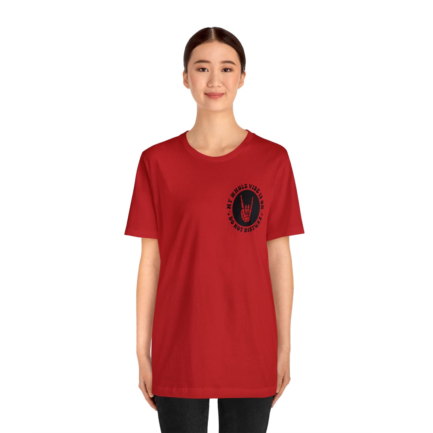 T-shirt à manches courtes unisexe en jersey « Ne pas déranger »