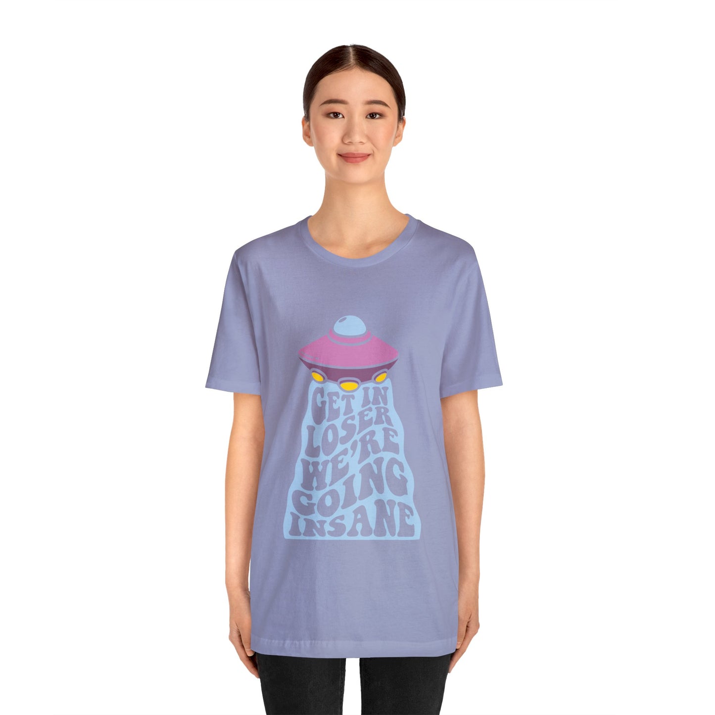 T-shirt à manches courtes unisexe en jersey « Get In Loser »
