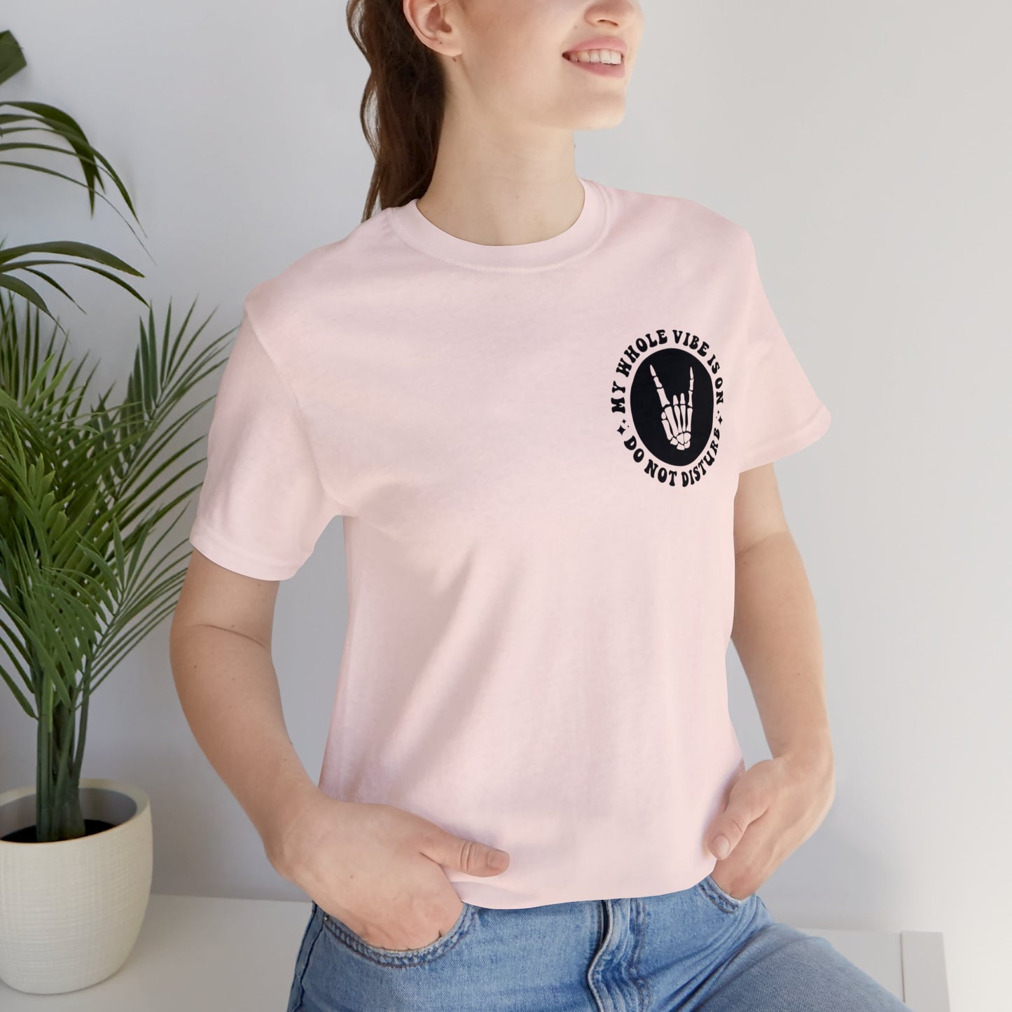 T-shirt à manches courtes unisexe en jersey « Ne pas déranger »