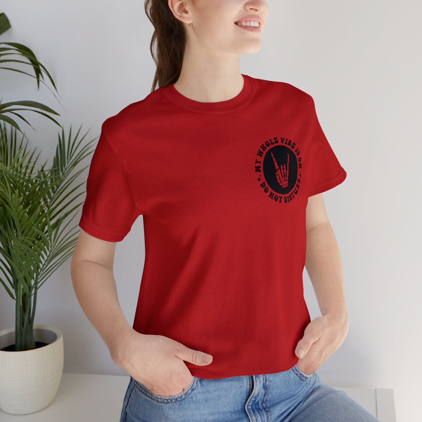 T-shirt à manches courtes unisexe en jersey « Ne pas déranger »