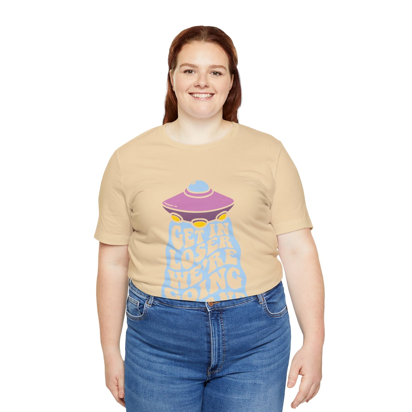 T-shirt à manches courtes unisexe en jersey « Get In Loser »