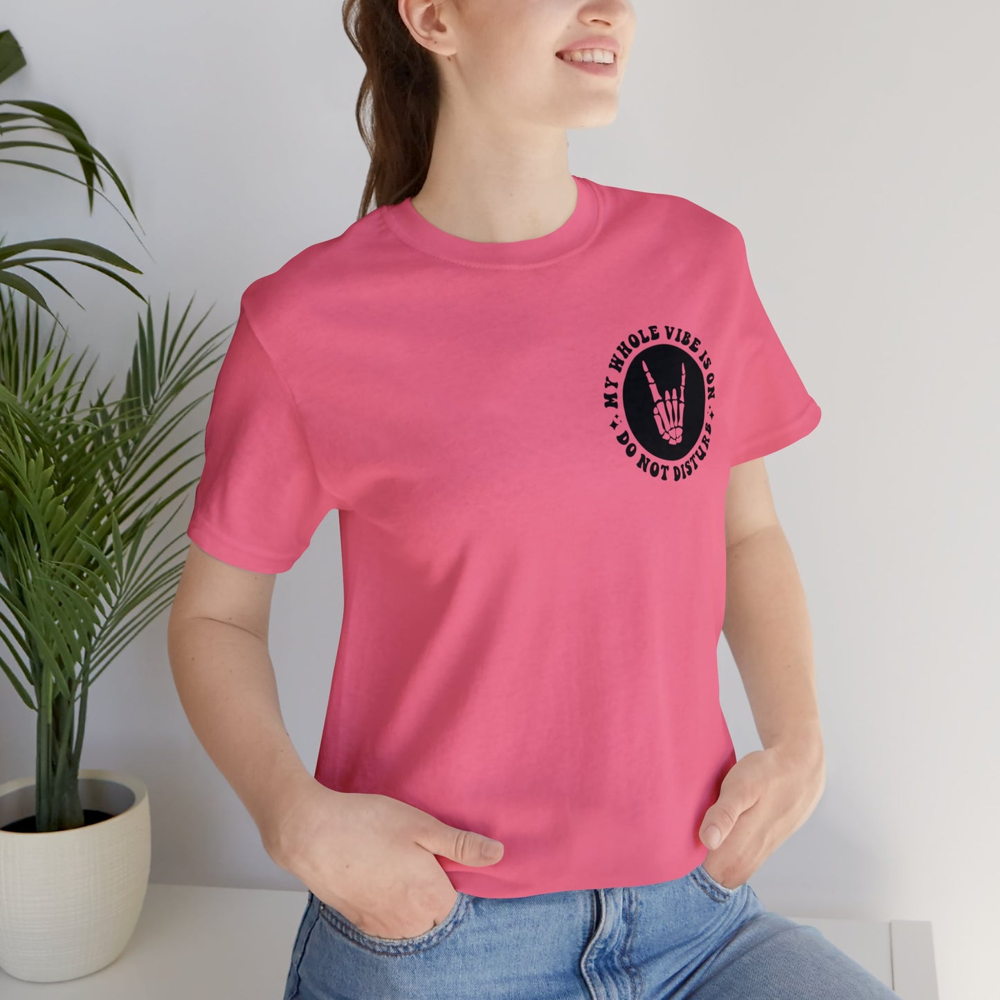 T-shirt à manches courtes unisexe en jersey « Ne pas déranger »