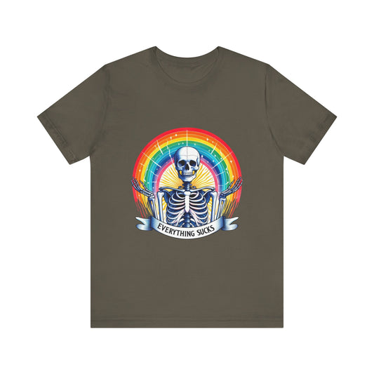 T-shirt squelette drôle