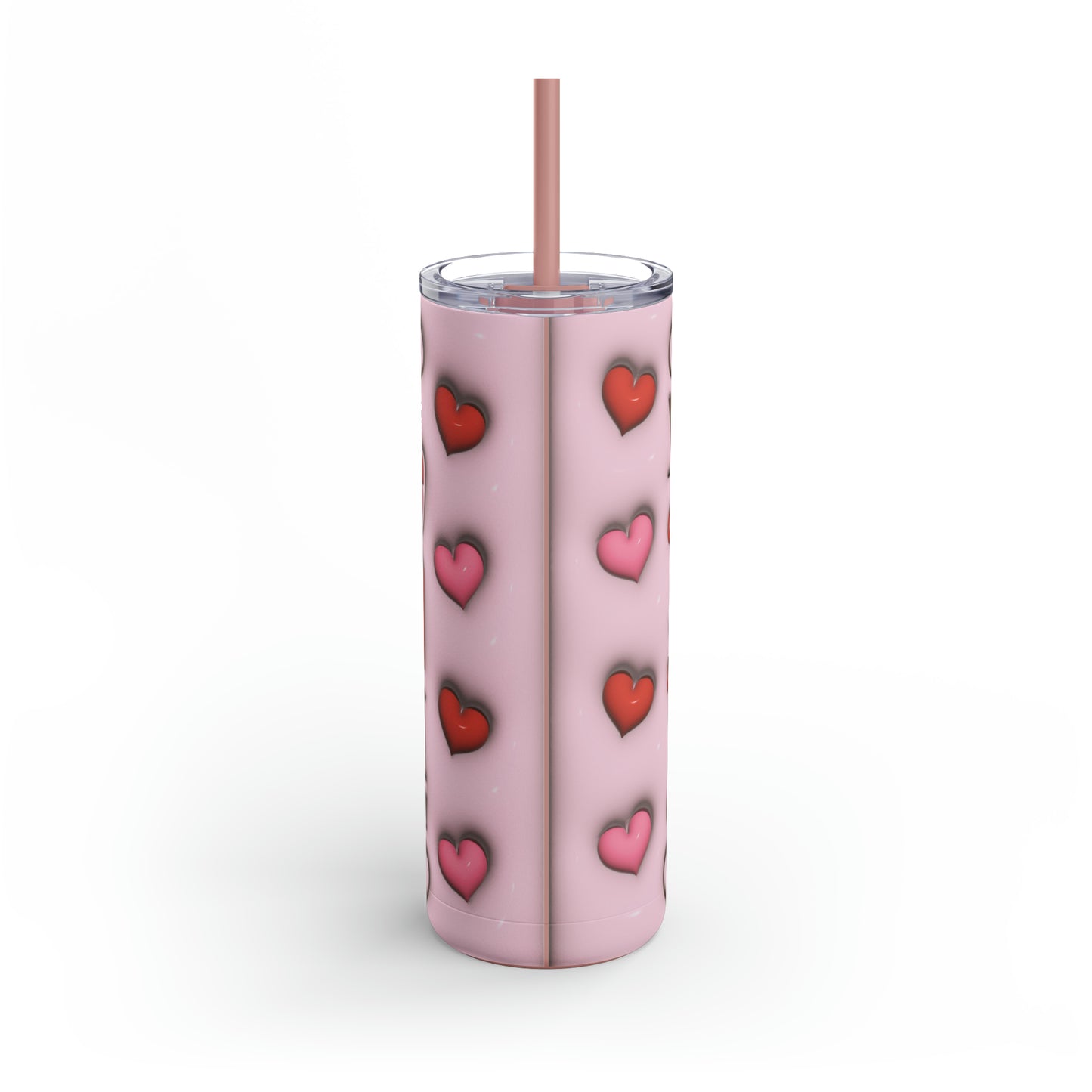 Vaso delgado mate de 20 oz con diseño de poción de amor de San Valentín en 3D de Maars Maker