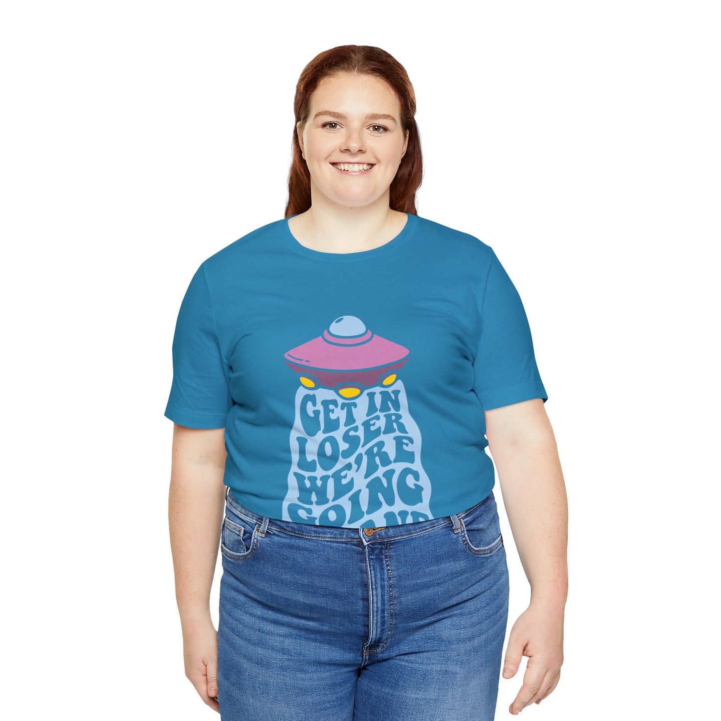 T-shirt à manches courtes unisexe en jersey « Get In Loser »