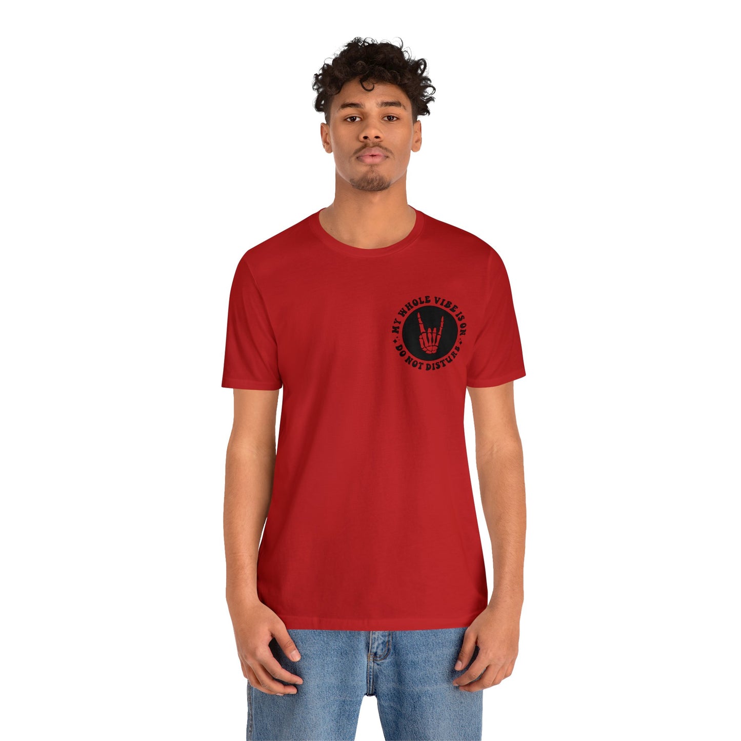 T-shirt à manches courtes unisexe en jersey « Ne pas déranger »
