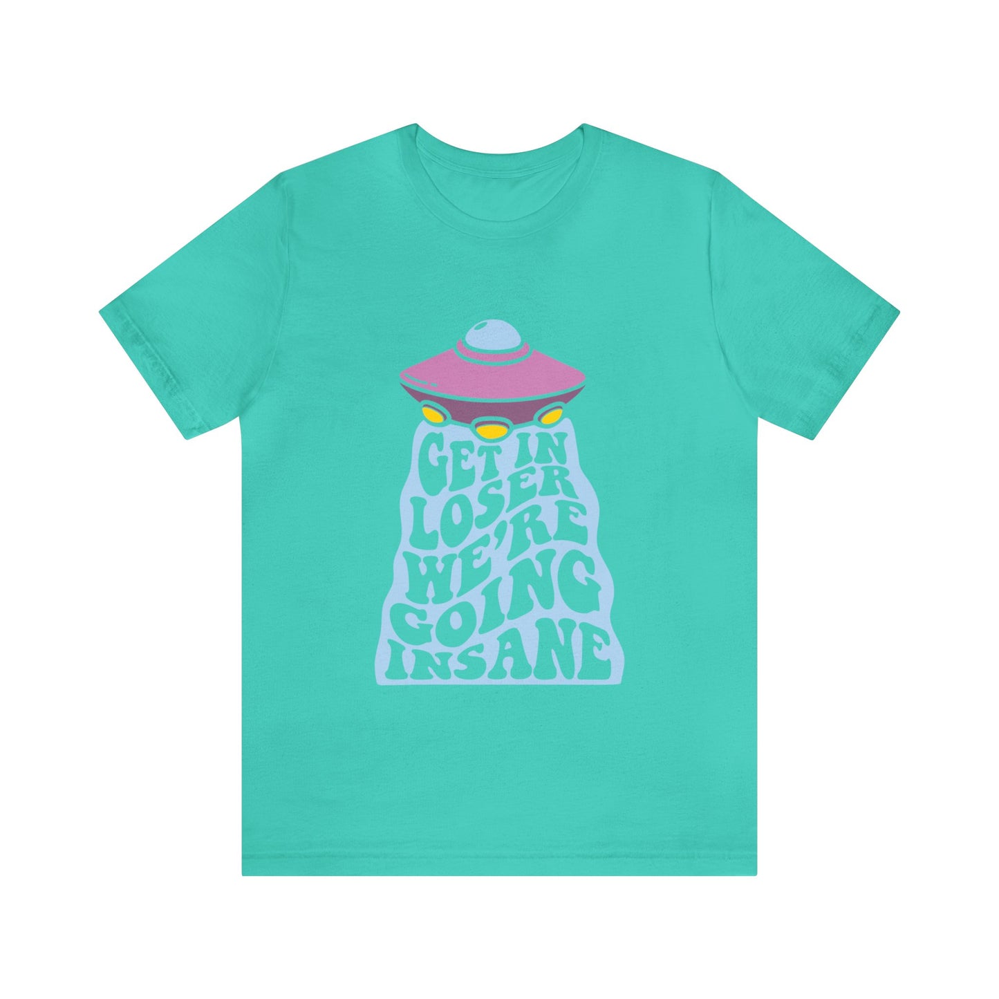 T-shirt à manches courtes unisexe en jersey « Get In Loser »