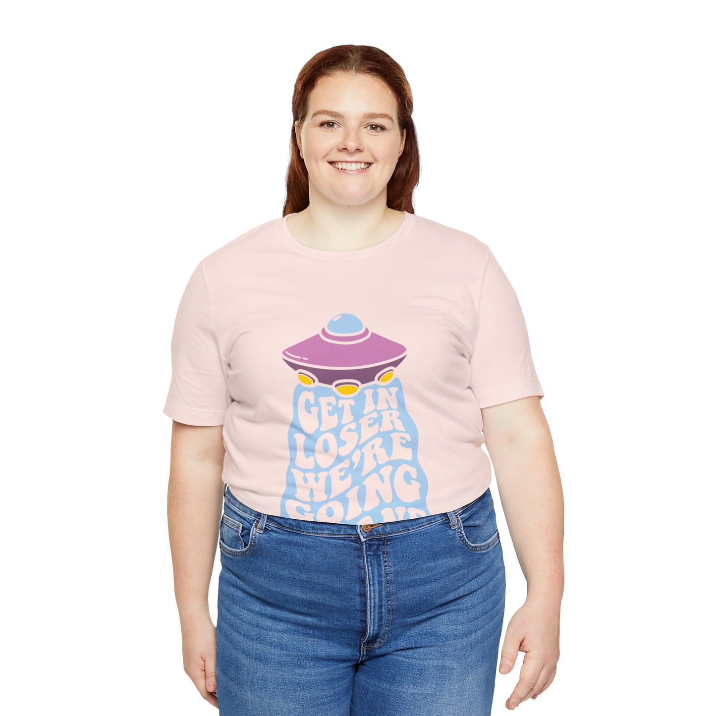 T-shirt à manches courtes unisexe en jersey « Get In Loser »