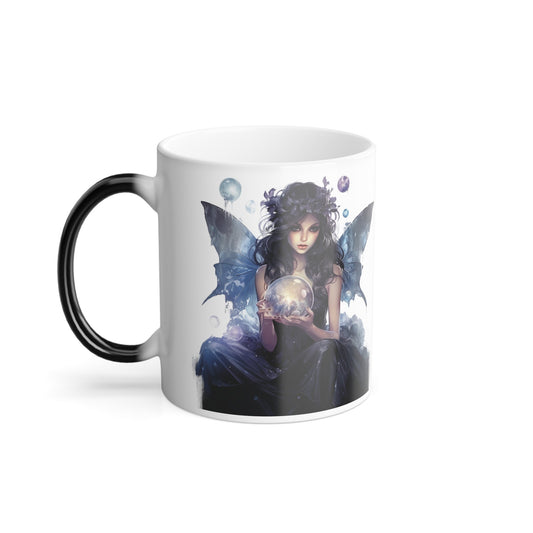 Crystal Ball Dark Fairy Color Morphing Mug, 11oz - Moon & Starr Handcrafted Jewelry && More!