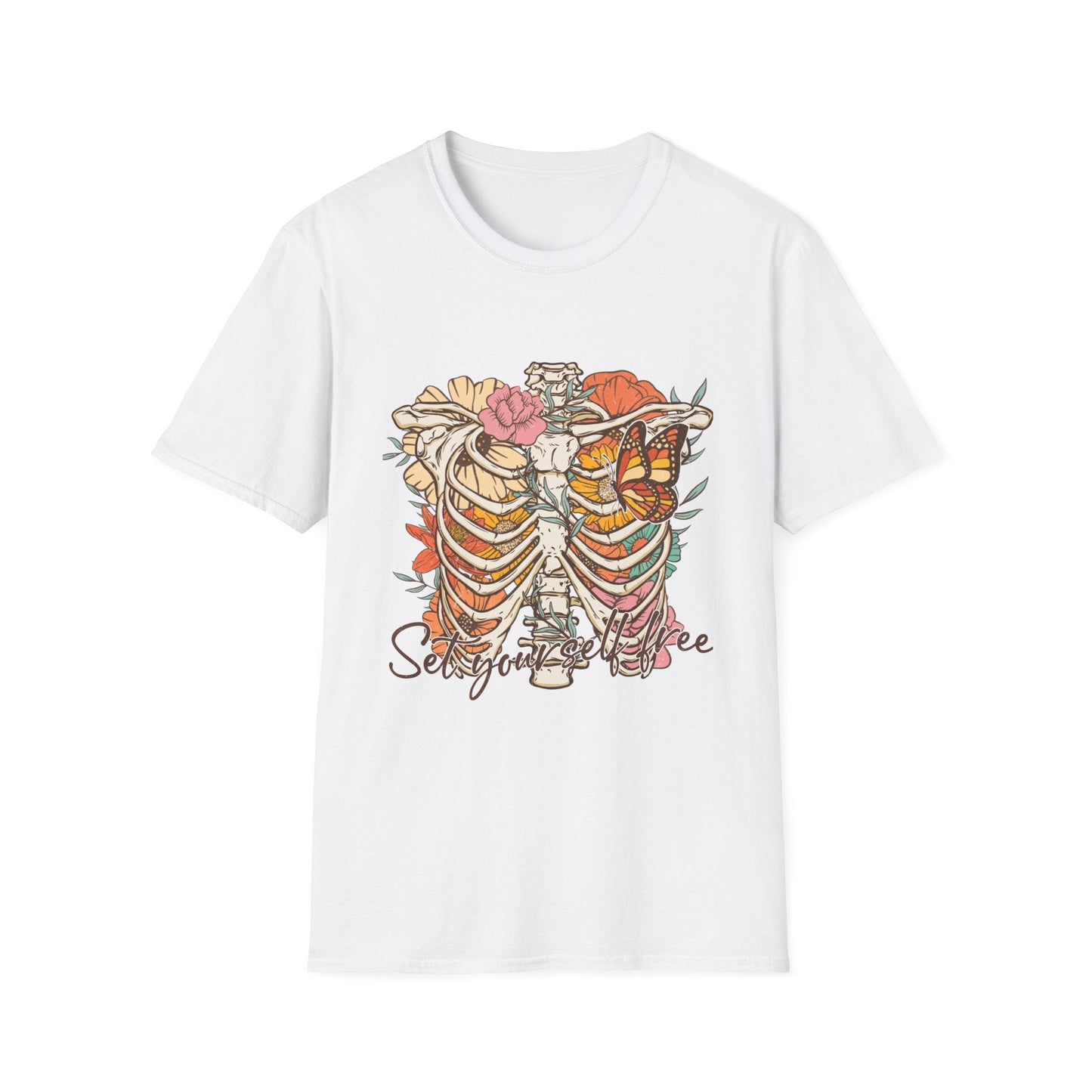 Set Yourself Free Retro Vintage Style Unisex Softstyle T-Shirt - Moon & Starr Handcrafted Jewelry && More!