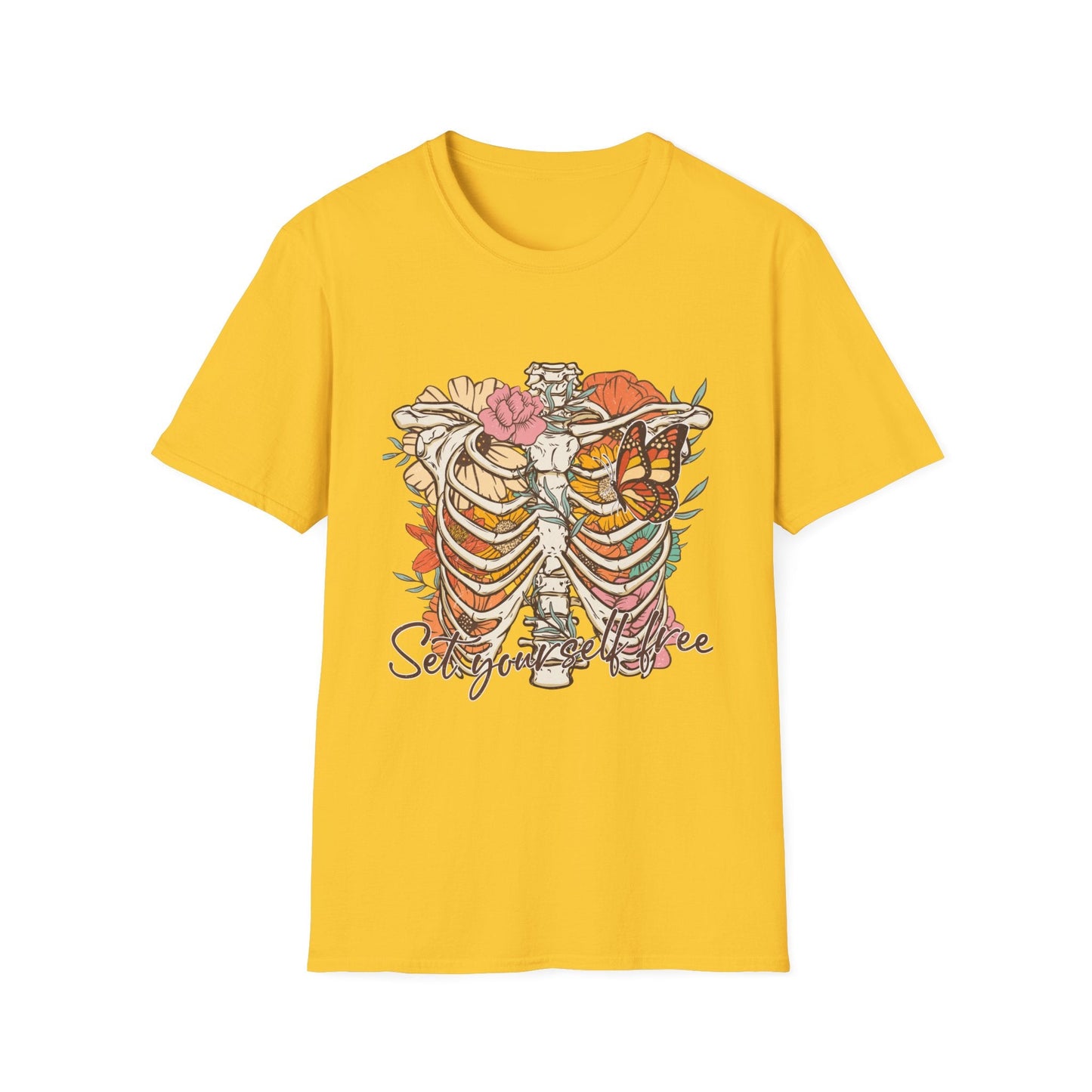 Set Yourself Free Retro Vintage Style Unisex Softstyle T-Shirt - Moon & Starr Handcrafted Jewelry && More!