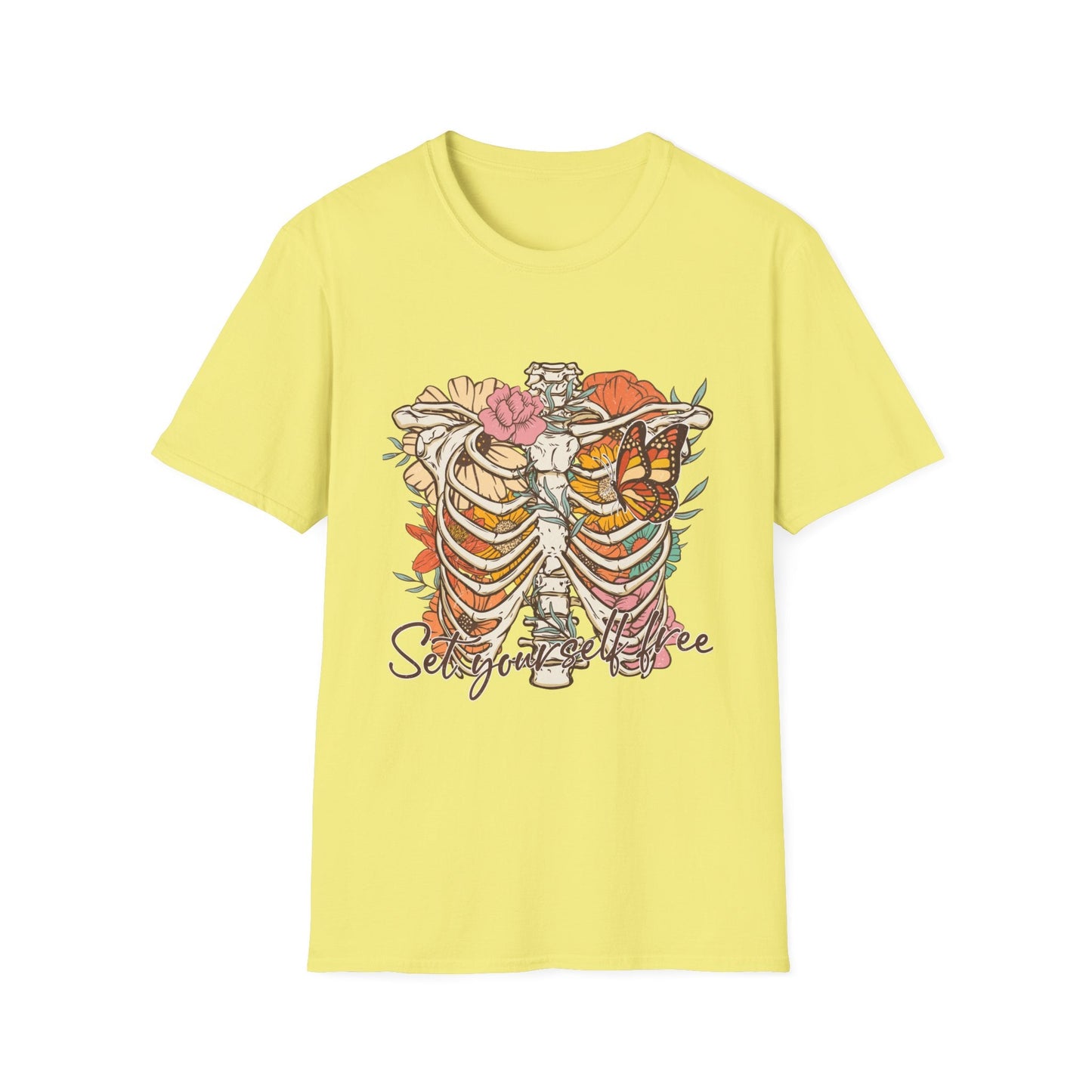 Set Yourself Free Retro Vintage Style Unisex Softstyle T-Shirt - Moon & Starr Handcrafted Jewelry && More!
