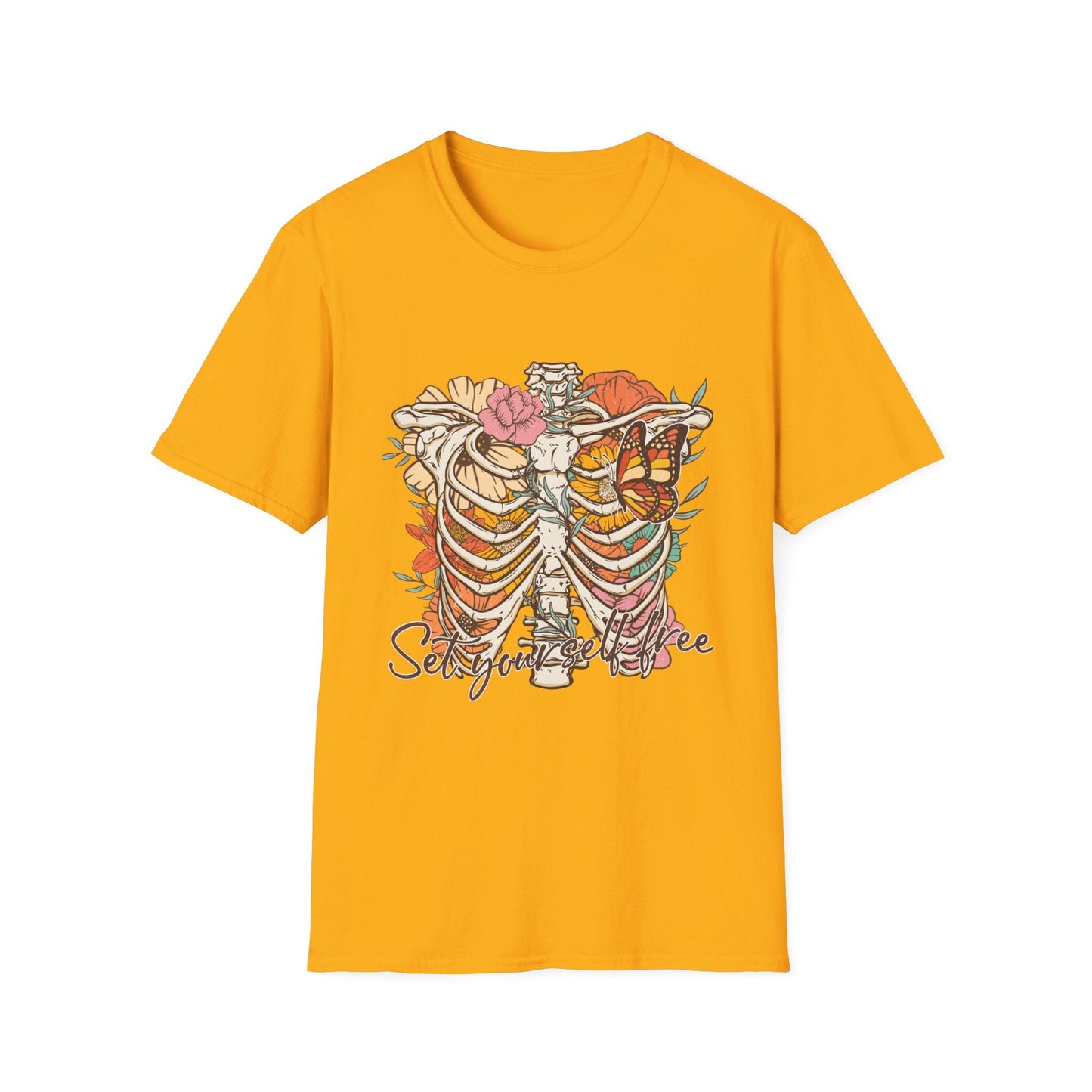 Set Yourself Free Retro Vintage Style Unisex Softstyle T-Shirt - Moon & Starr Handcrafted Jewelry && More!