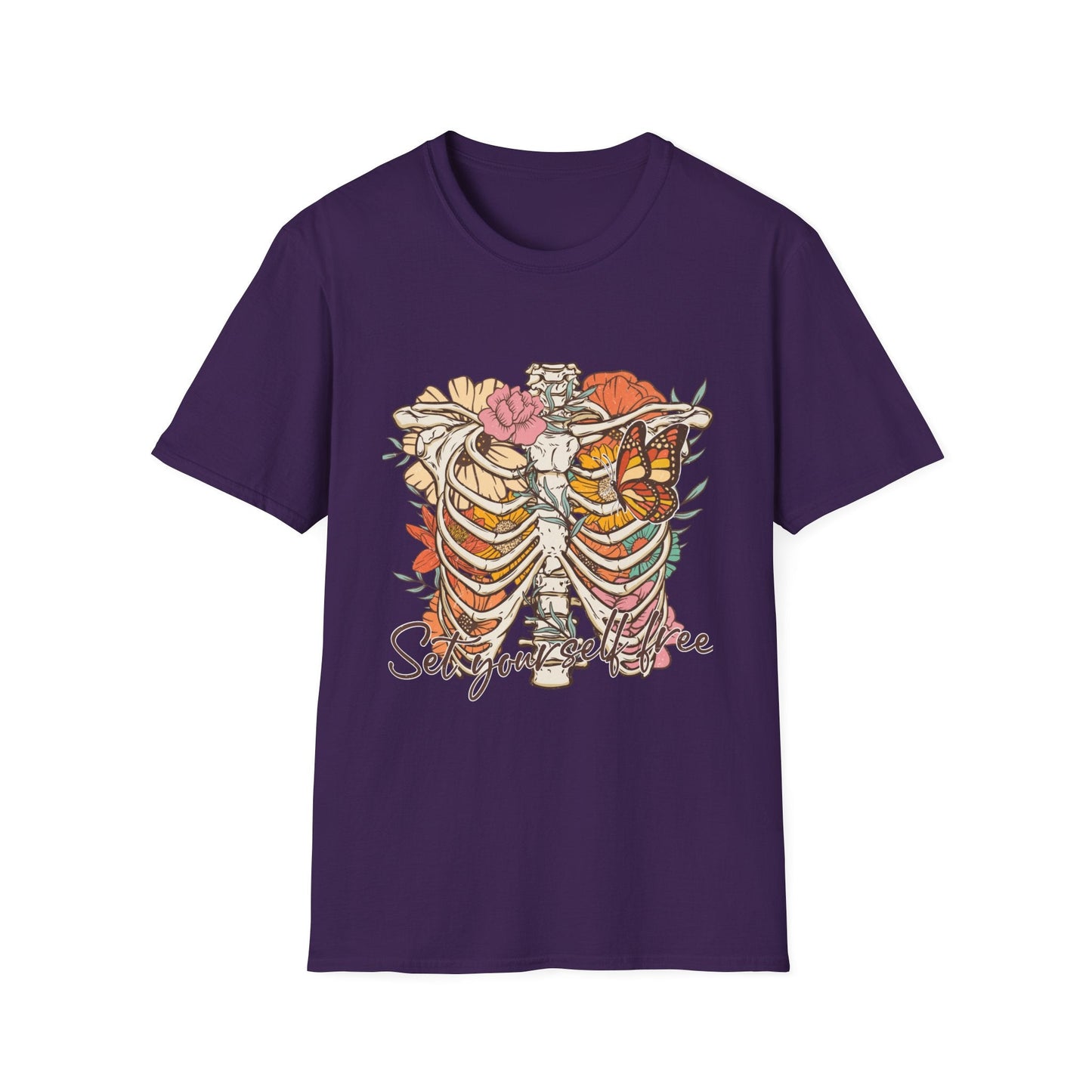 Set Yourself Free Retro Vintage Style Unisex Softstyle T-Shirt - Moon & Starr Handcrafted Jewelry && More!