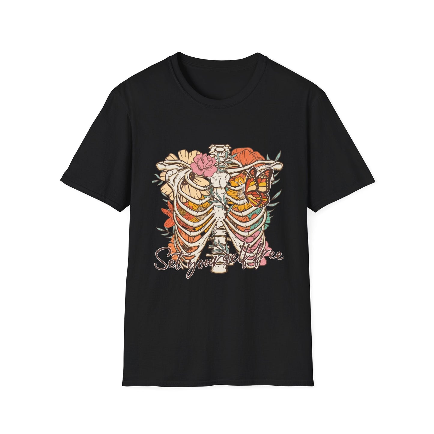 Set Yourself Free Retro Vintage Style Unisex Softstyle T-Shirt - Moon & Starr Handcrafted Jewelry && More!