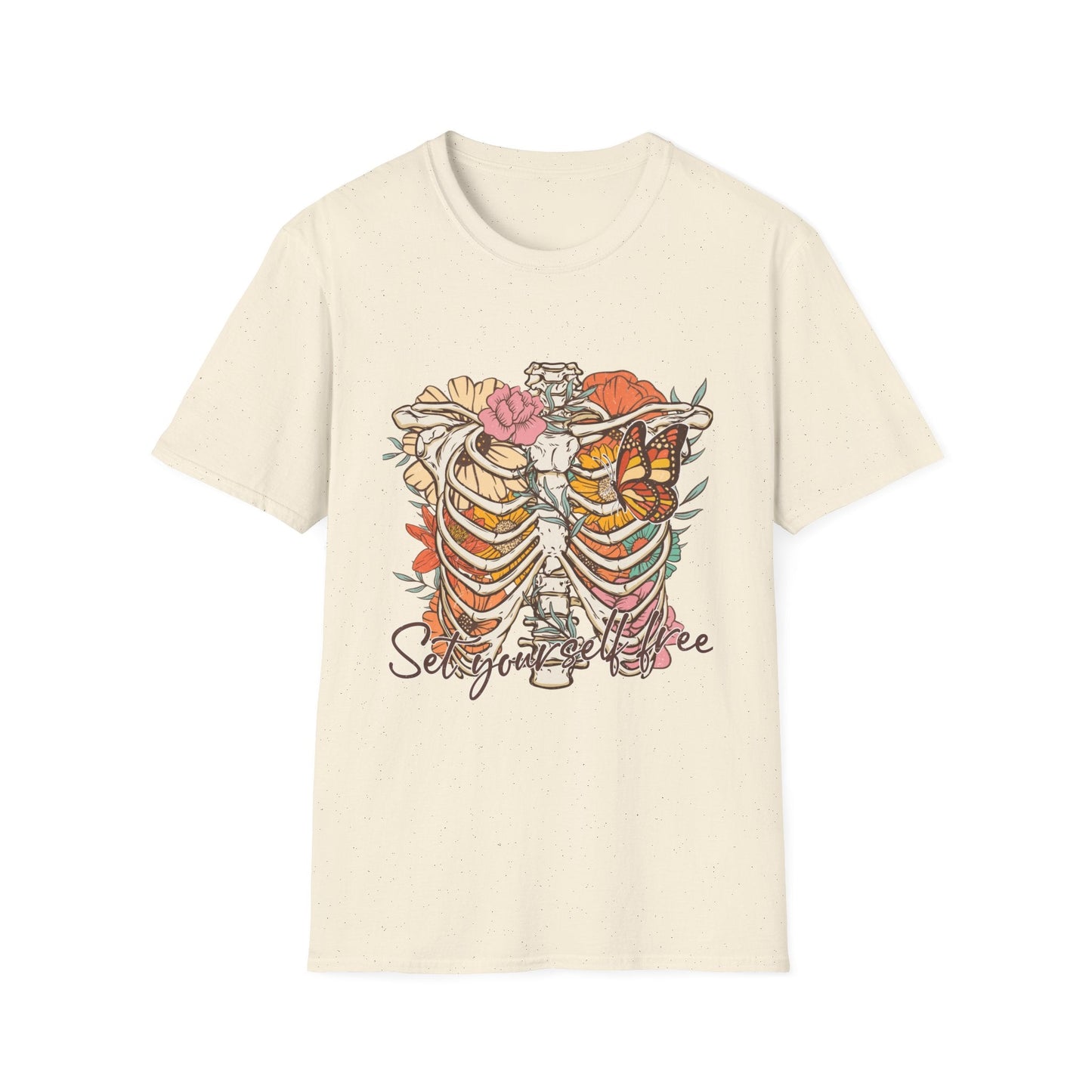 Set Yourself Free Retro Vintage Style Unisex Softstyle T-Shirt - Moon & Starr Handcrafted Jewelry && More!