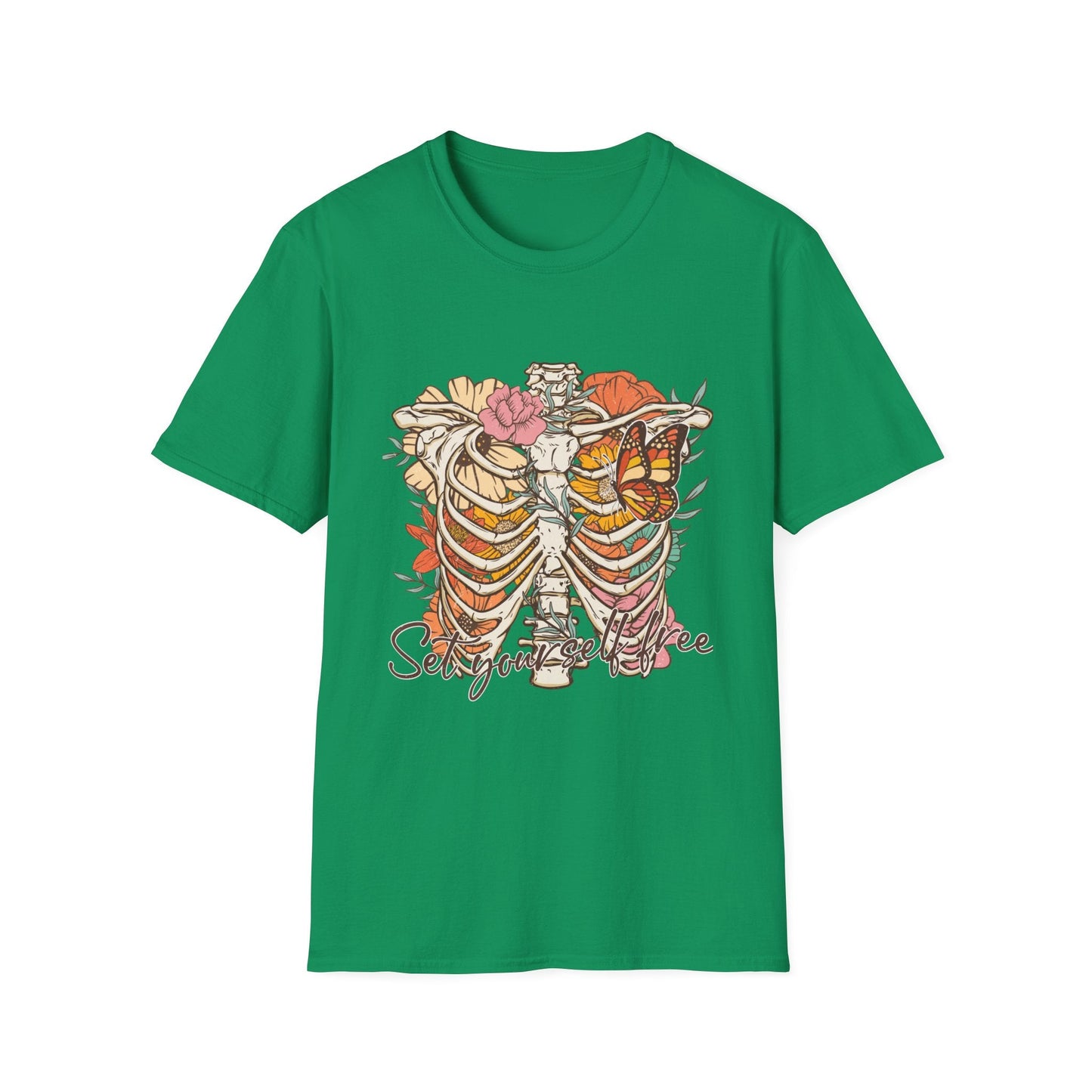 Set Yourself Free Retro Vintage Style Unisex Softstyle T-Shirt - Moon & Starr Handcrafted Jewelry && More!