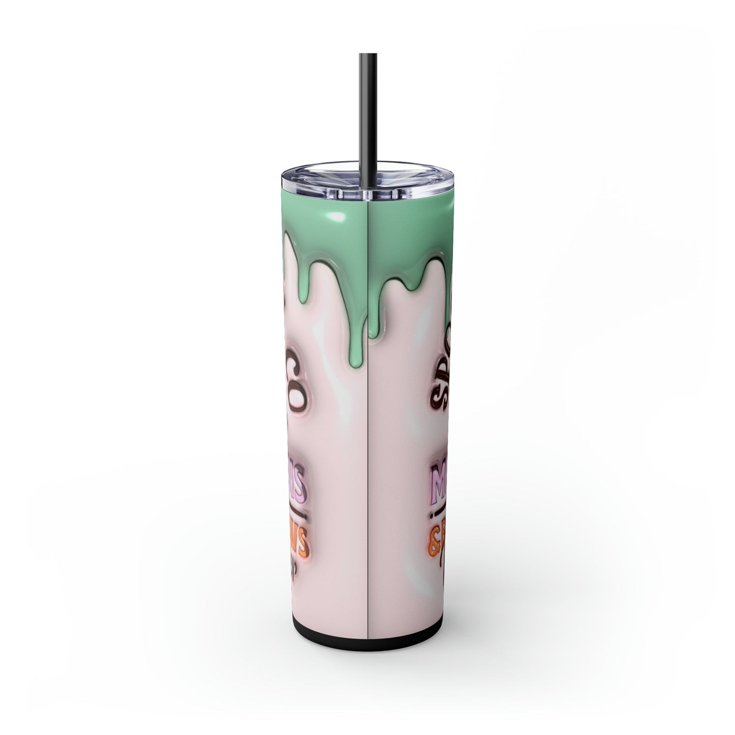 Spooky Witch Co 3D Skinny Tumbler with Straw, 20oz - Moon & Starr Handcrafted Jewelry && More!