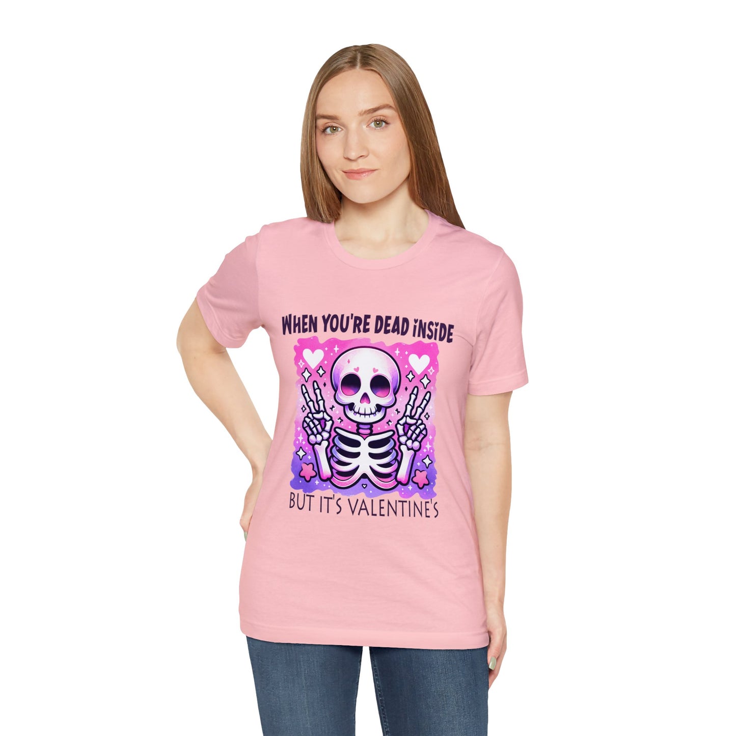 Dead Inside Valentines Unisex Jersey Short Sleeve Tee