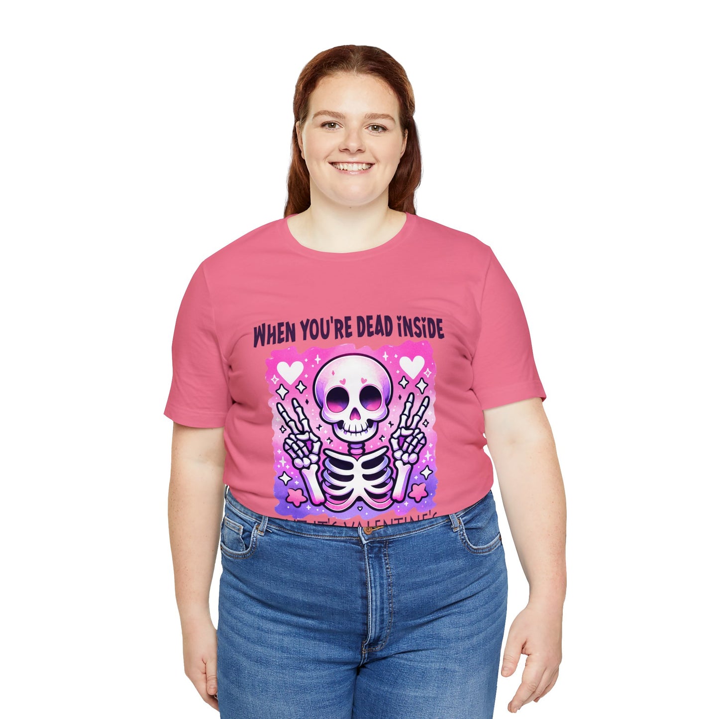 Dead Inside Valentines Unisex Jersey Short Sleeve Tee