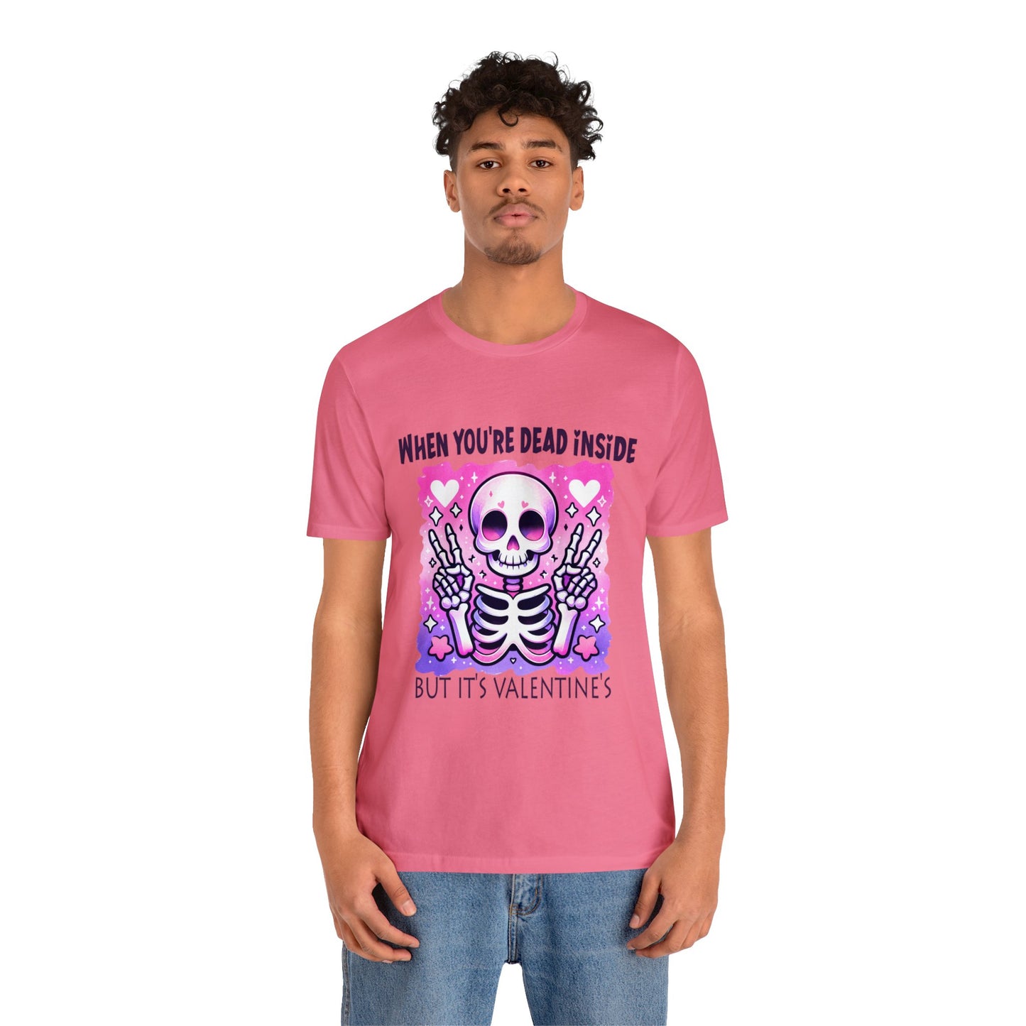 Dead Inside Valentines Unisex Jersey Short Sleeve Tee