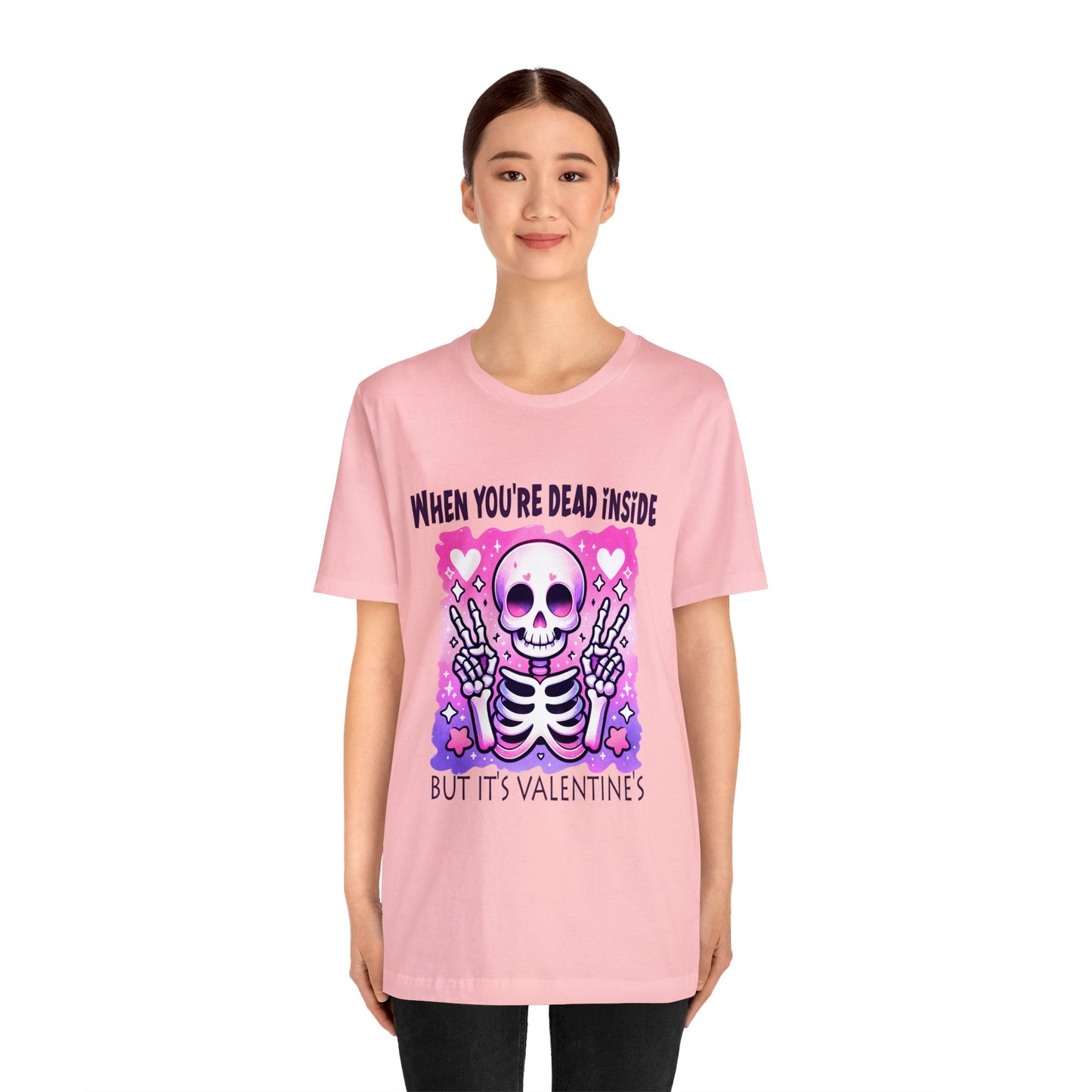 Dead Inside Valentines Unisex Jersey Short Sleeve Tee