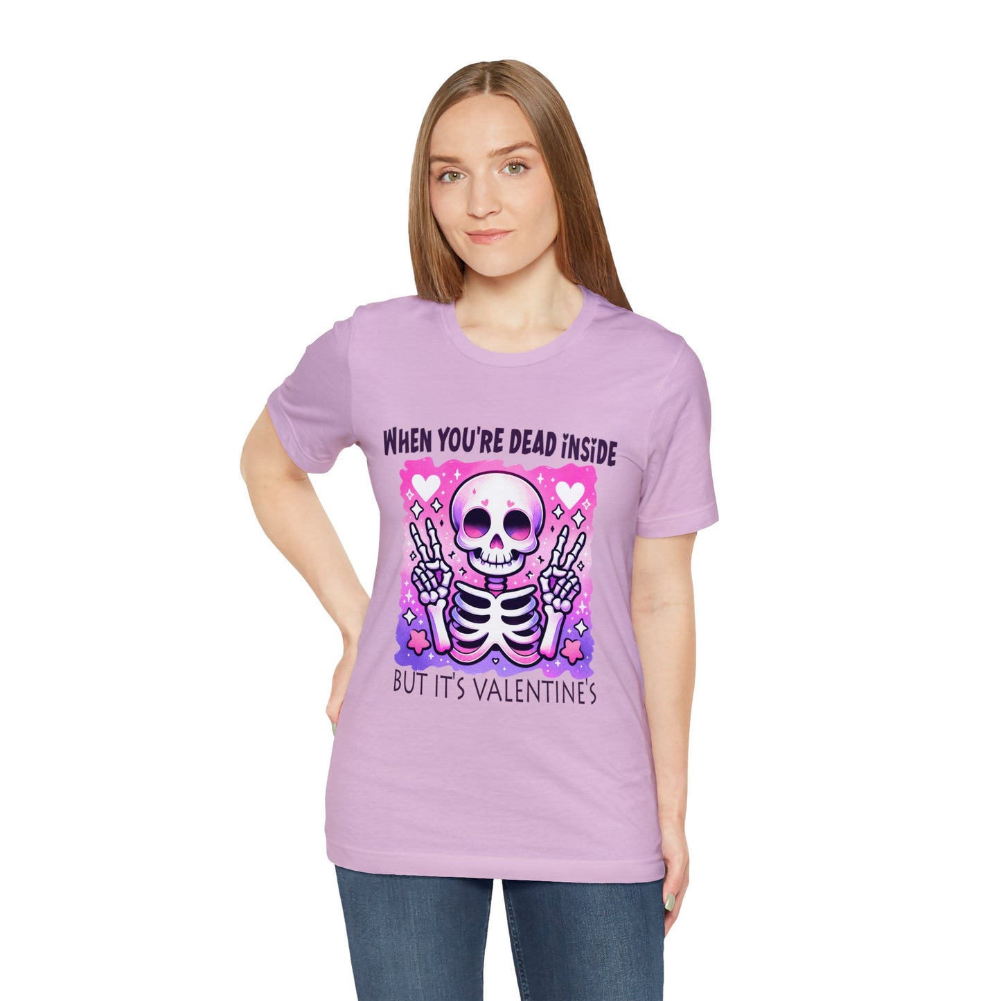 Dead Inside Valentines Unisex Jersey Short Sleeve Tee