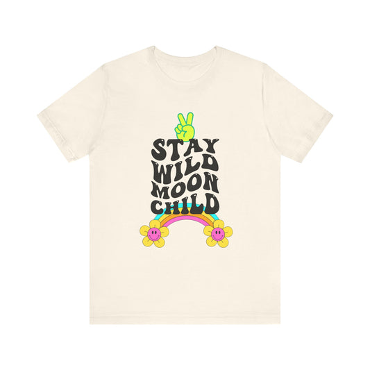 Stay Wild Moon Child Unisex Jersey Short Sleeve Tee - Moon & Starr Handcrafted LLC