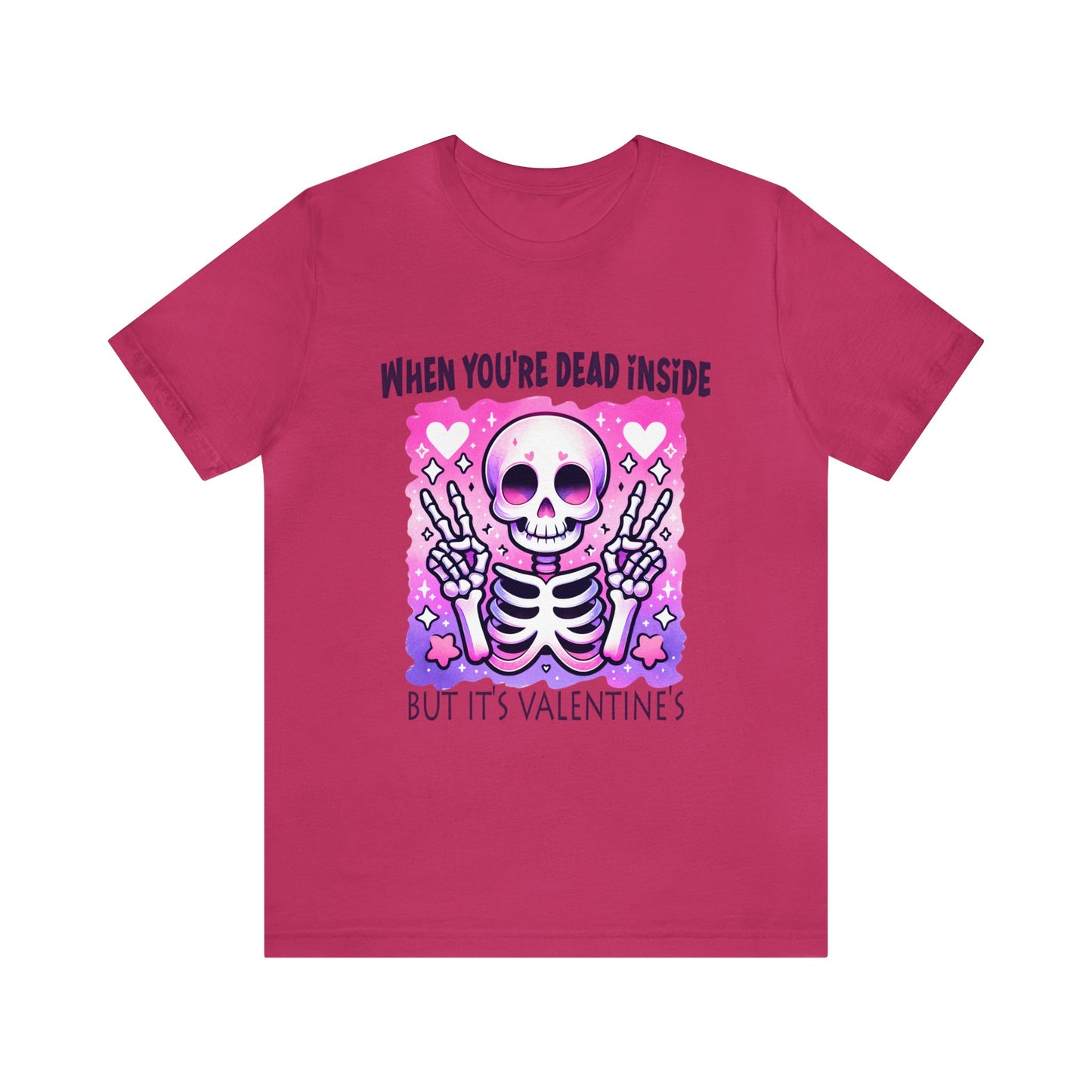 Dead Inside Valentines Unisex Jersey Short Sleeve Tee