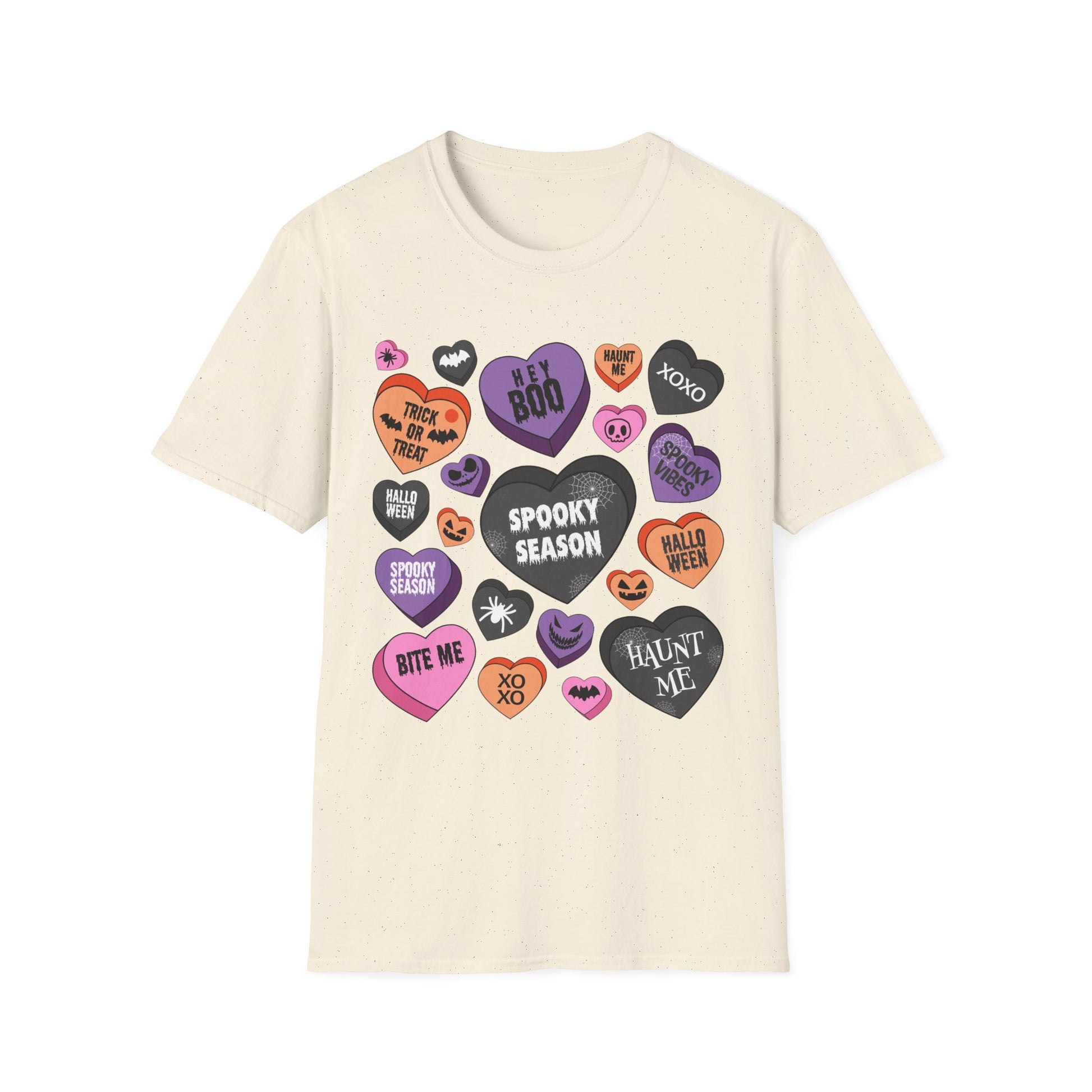 Spooky Halloween T-Shirt Candy Hearts Graphic - Moon & Starr Handcrafted LLC