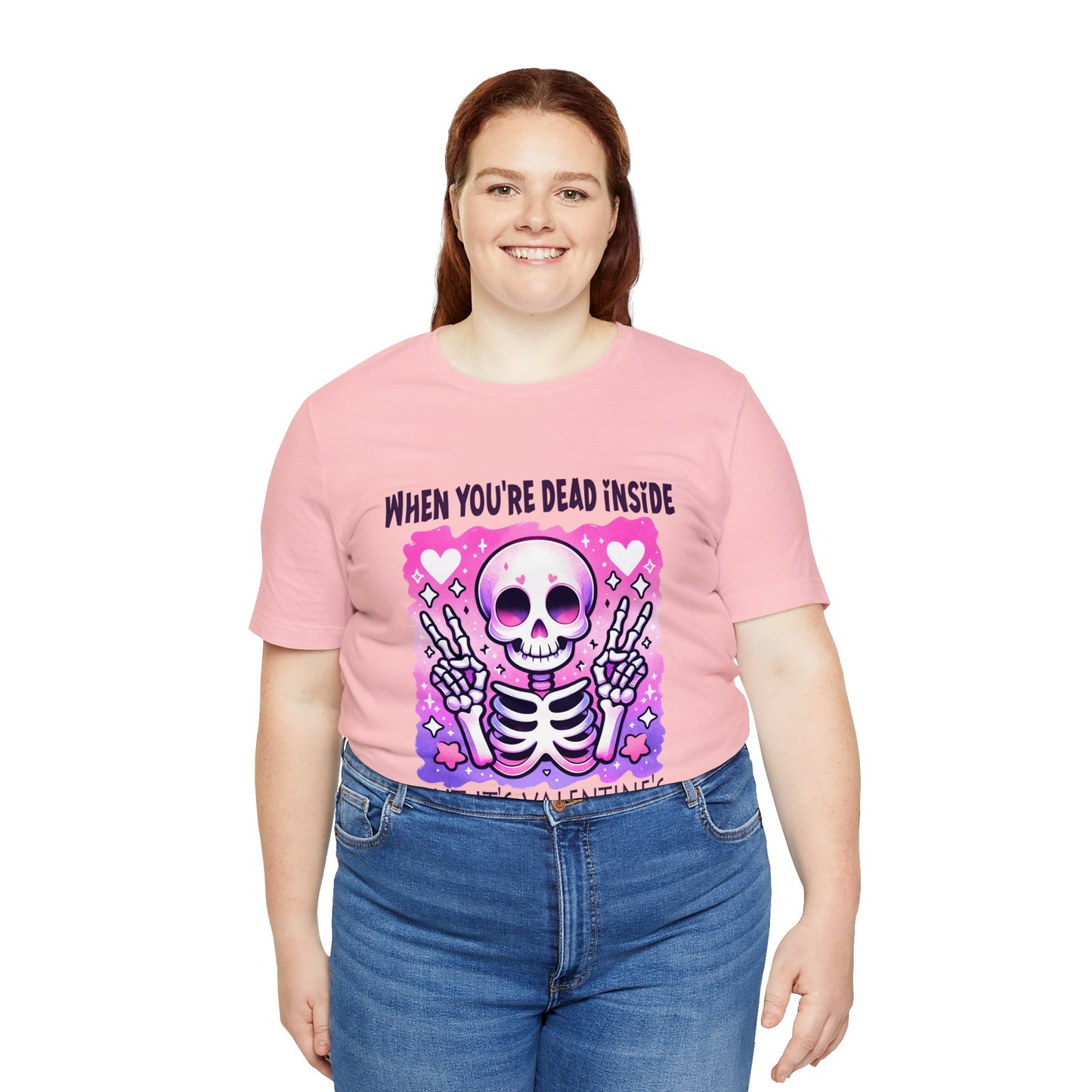 Dead Inside Valentines Unisex Jersey Short Sleeve Tee