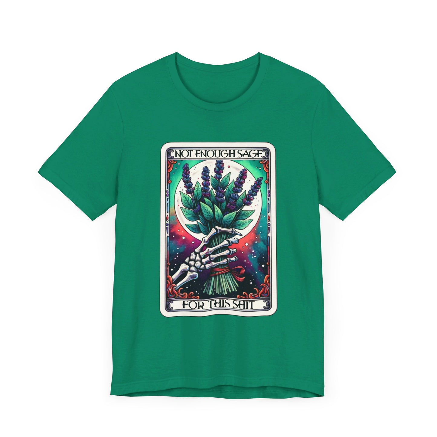 Not Enough Sage Tarot Unisex Jersey Short Sleeve Tee - Moon & Starr Handcrafted LLC