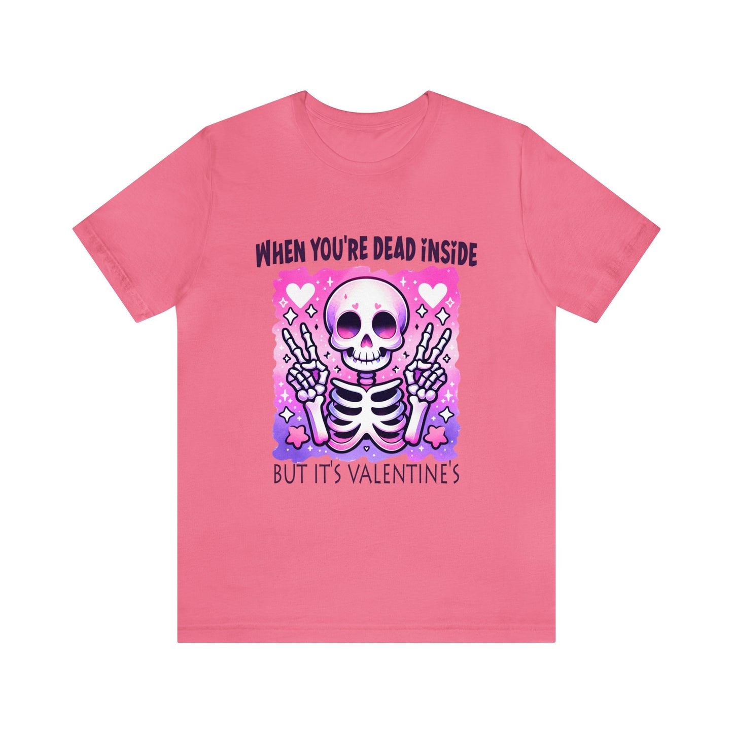 Dead Inside Valentines Unisex Jersey Short Sleeve Tee