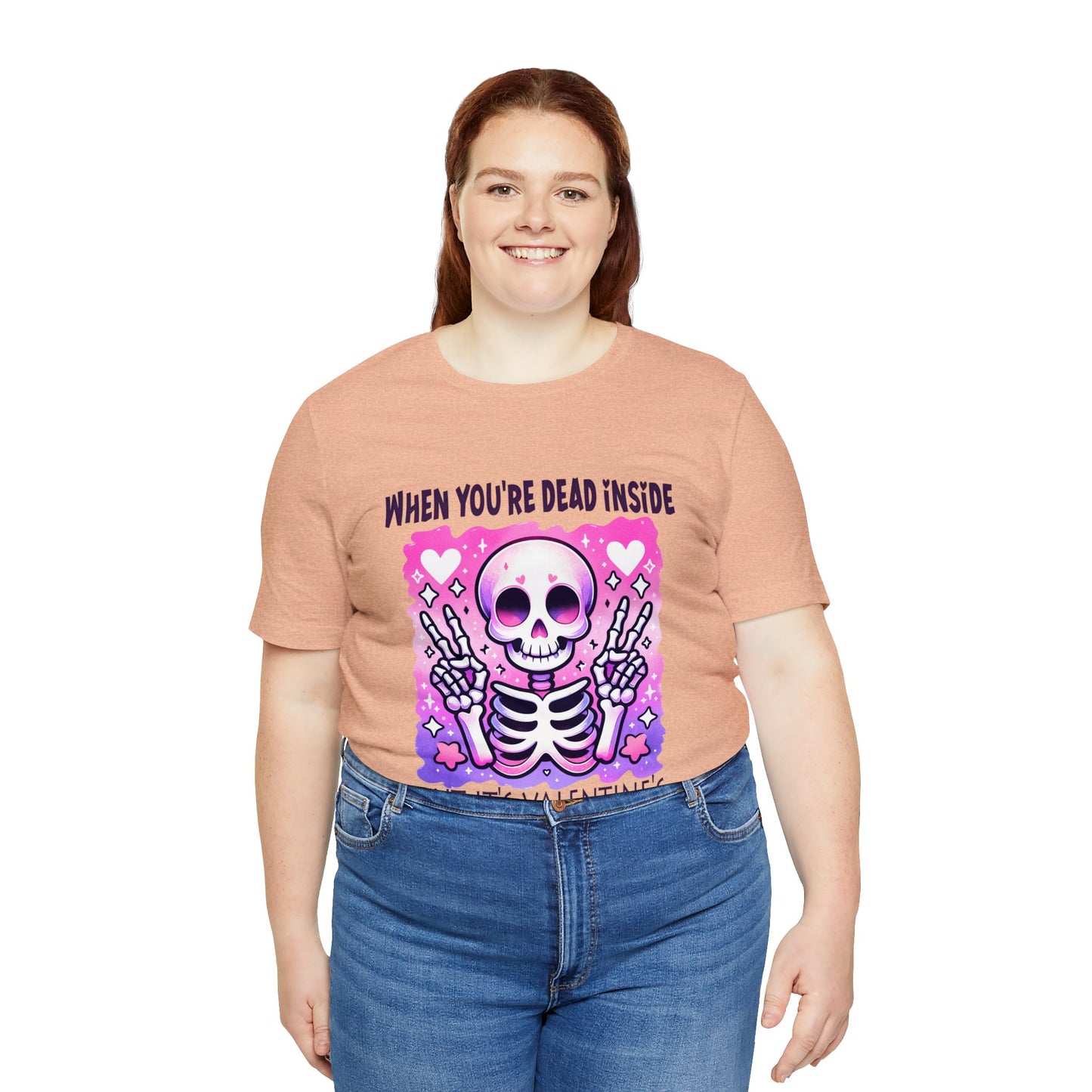 Dead Inside Valentines Unisex Jersey Short Sleeve Tee