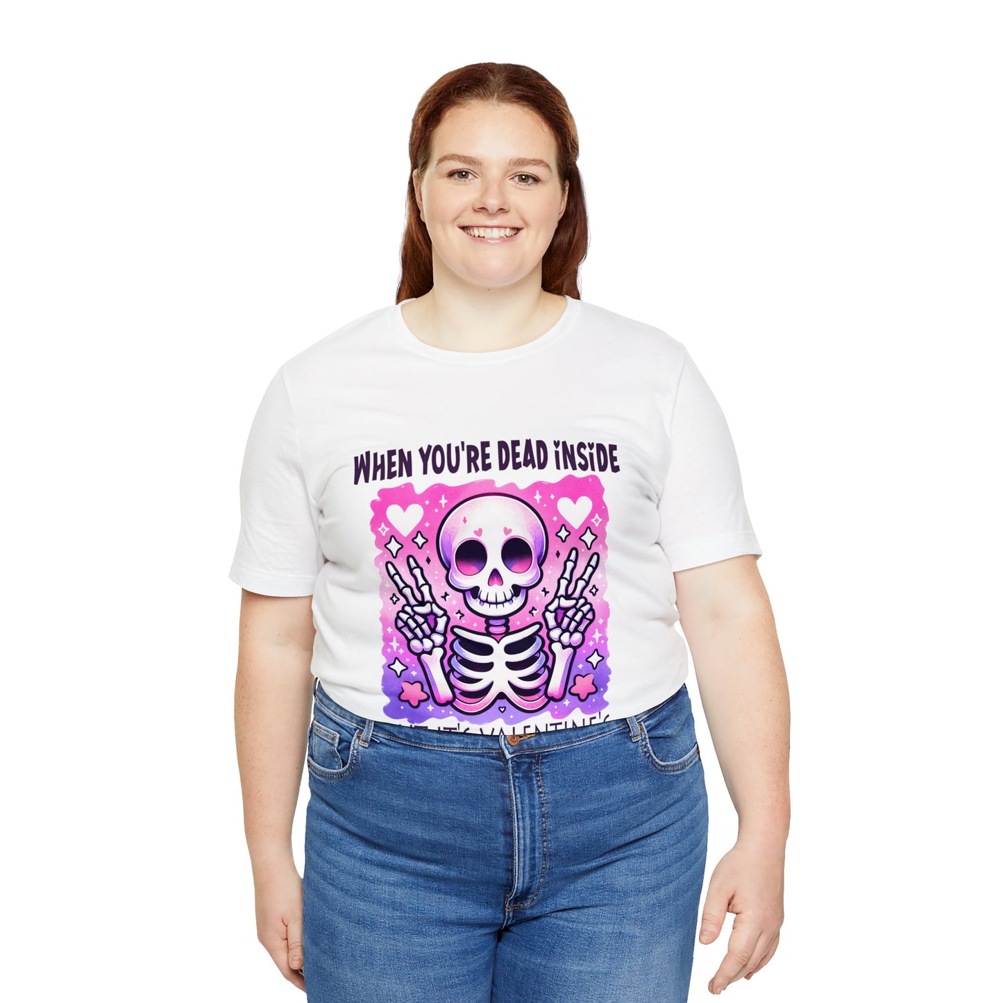 Dead Inside Valentines Unisex Jersey Short Sleeve Tee