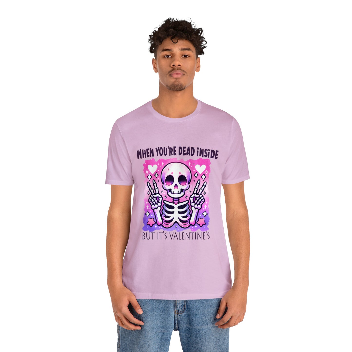 Dead Inside Valentines Unisex Jersey Short Sleeve Tee