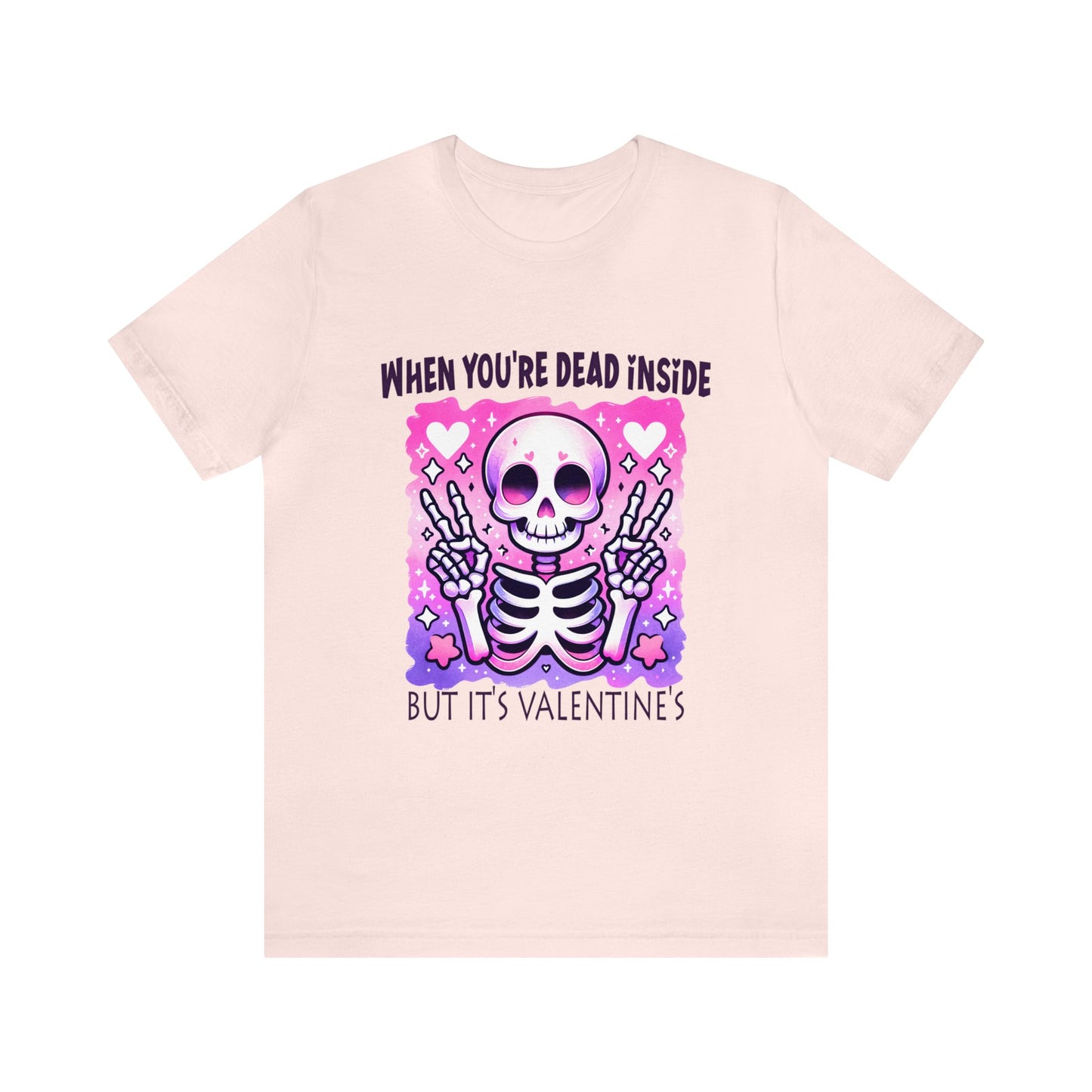 Dead Inside Valentines Unisex Jersey Short Sleeve Tee