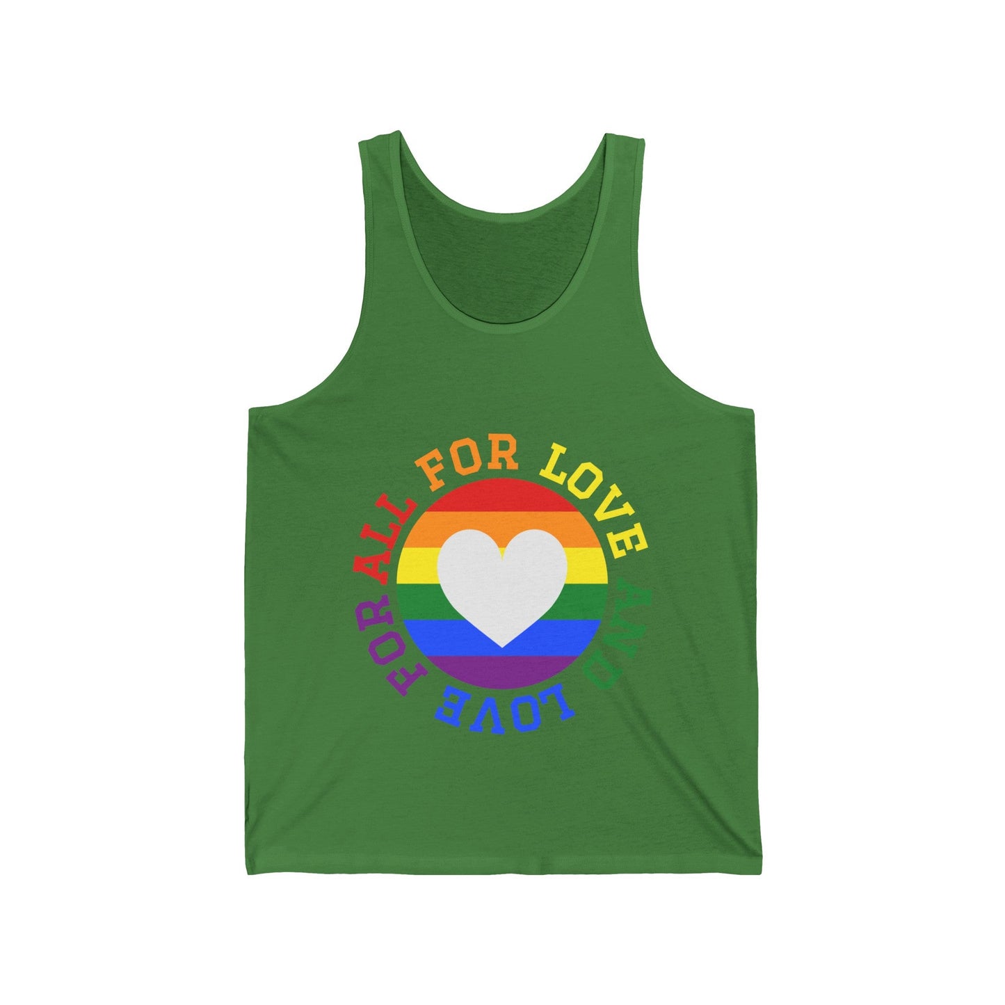 All For Love, Love For All Unisex Jersey Tank - Moon & Starr Handcrafted Jewelry && More!